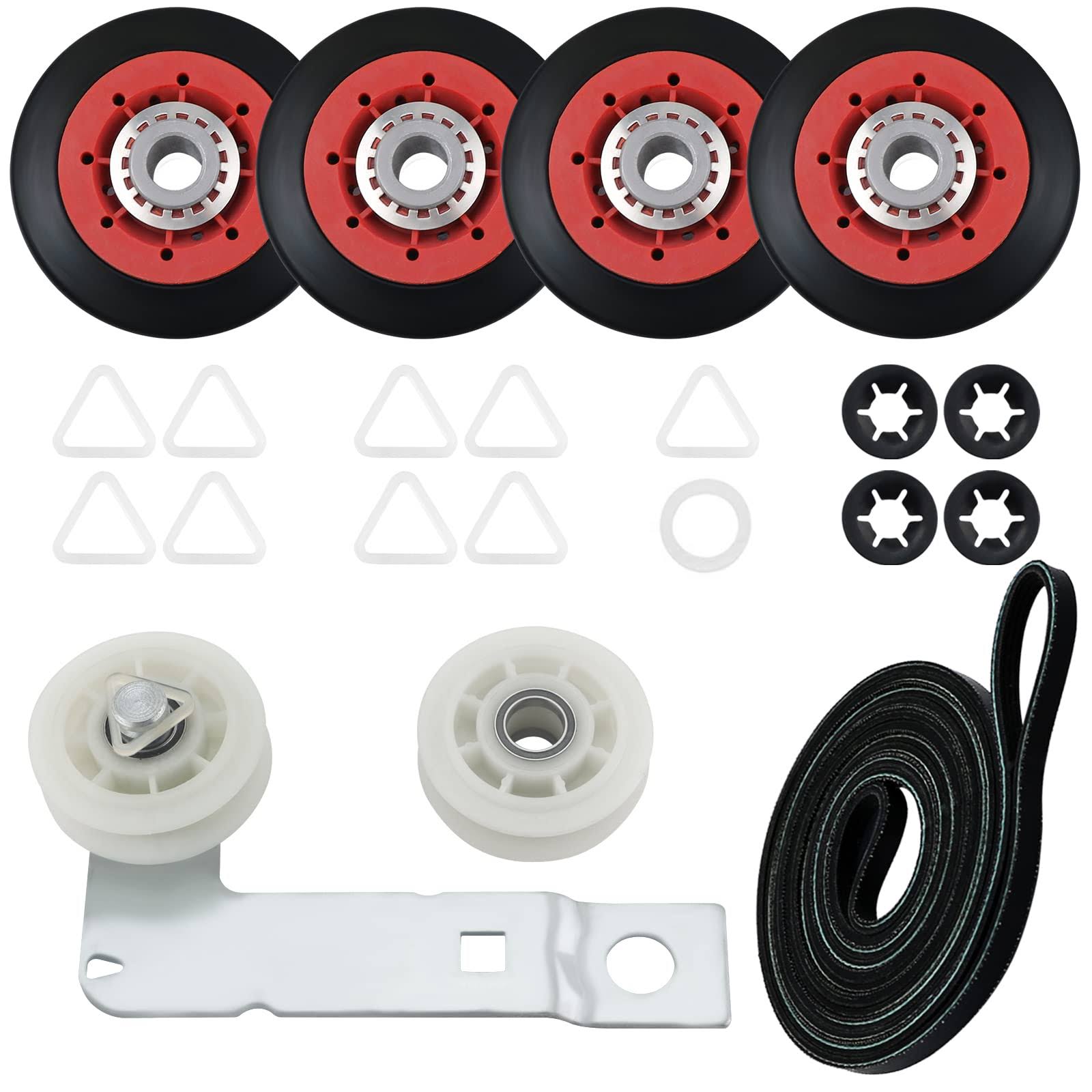 Funmit 4392067 Dryer Repair Kit and W10837240 Dryer Idler Pulley Fit for Whirlpool Maytag Admiral Kenmore Dryer - Bravos Dryer Parts and Duet Dryer