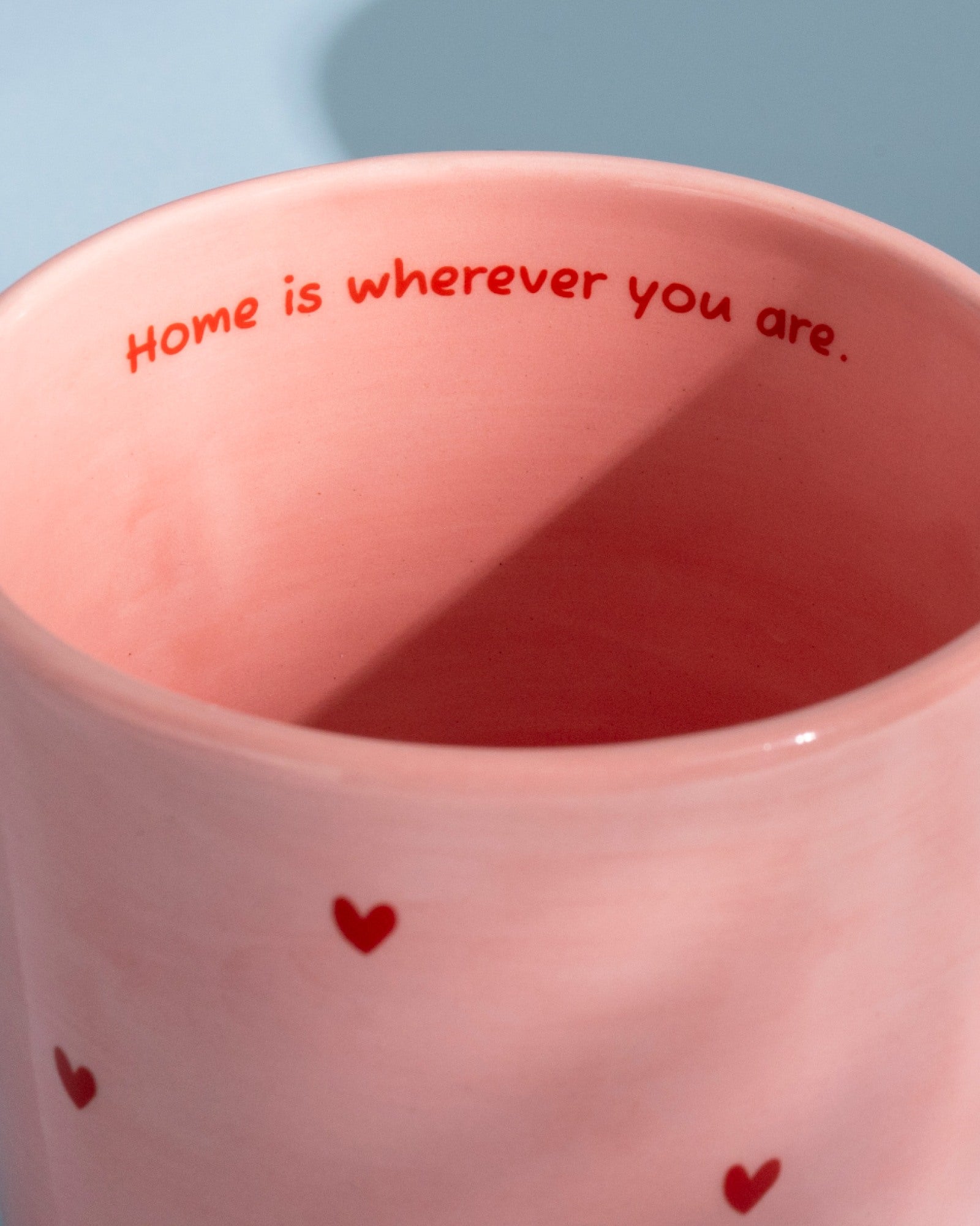 LIRA - LARGE MUG HOME PINK RED