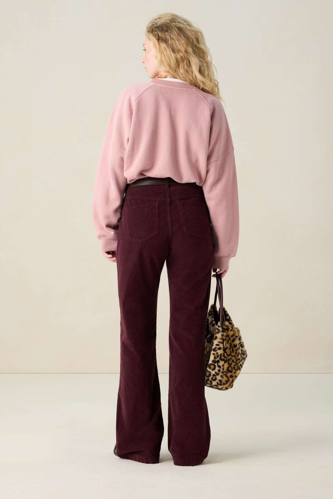 Donkerbruine Corduroy Flaired broek