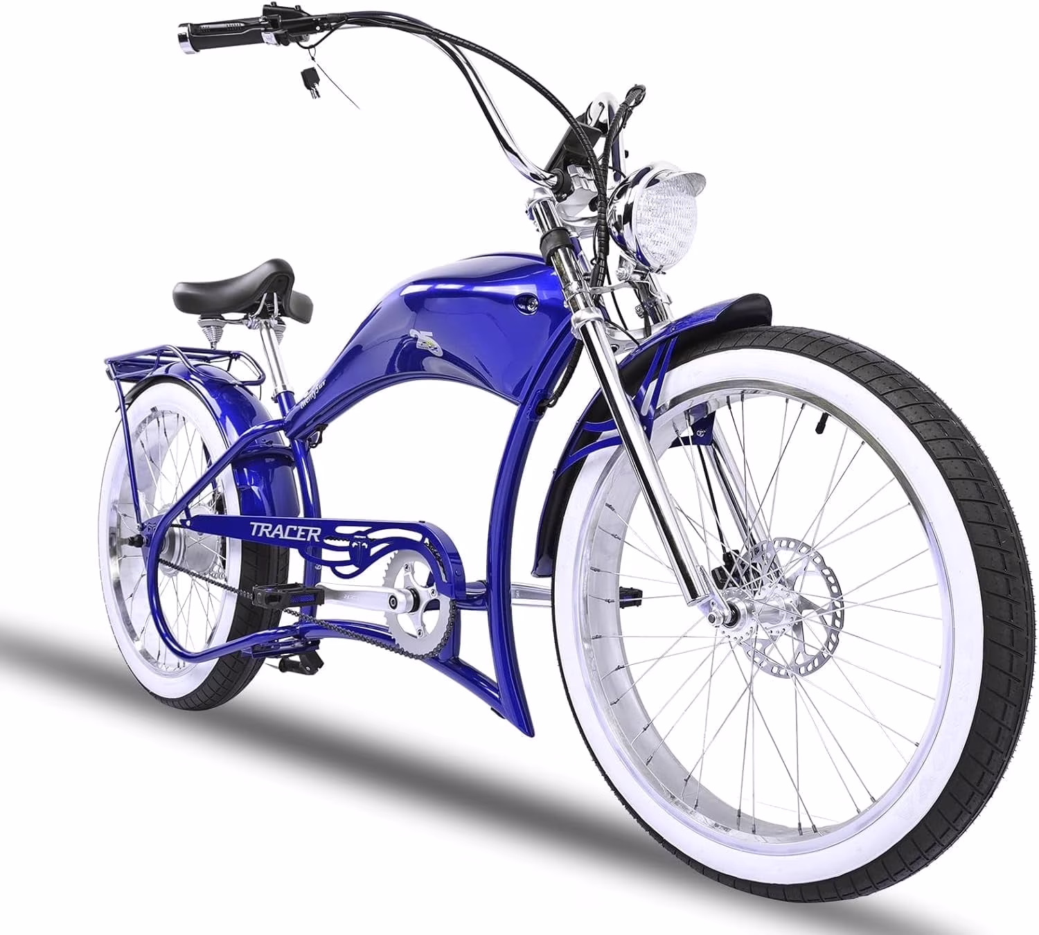 Twenty5 GT 800W Chopper Stretch Cruiser Ebike, 26