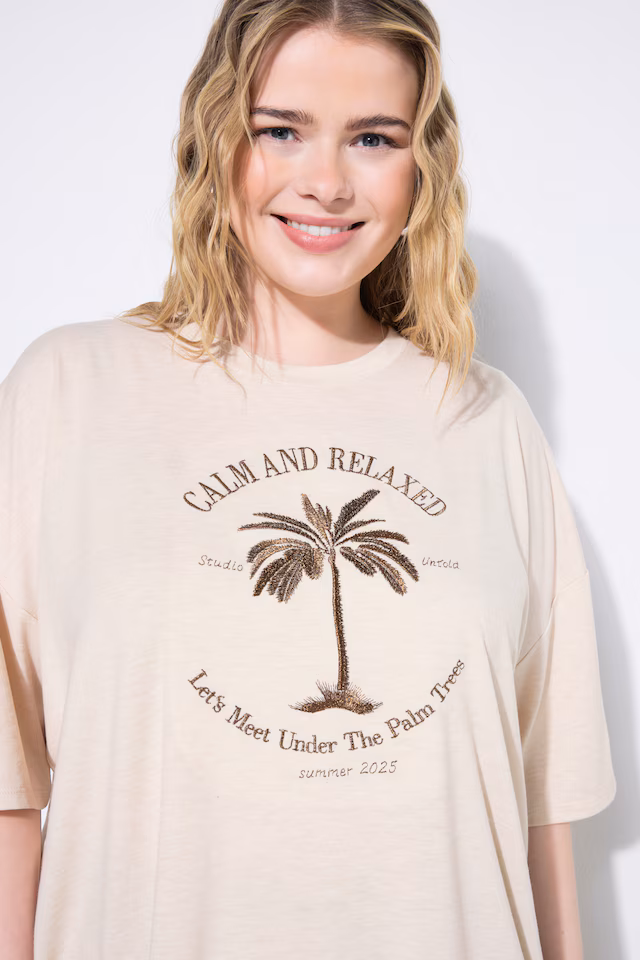 Palm Tree Embroidered Tee