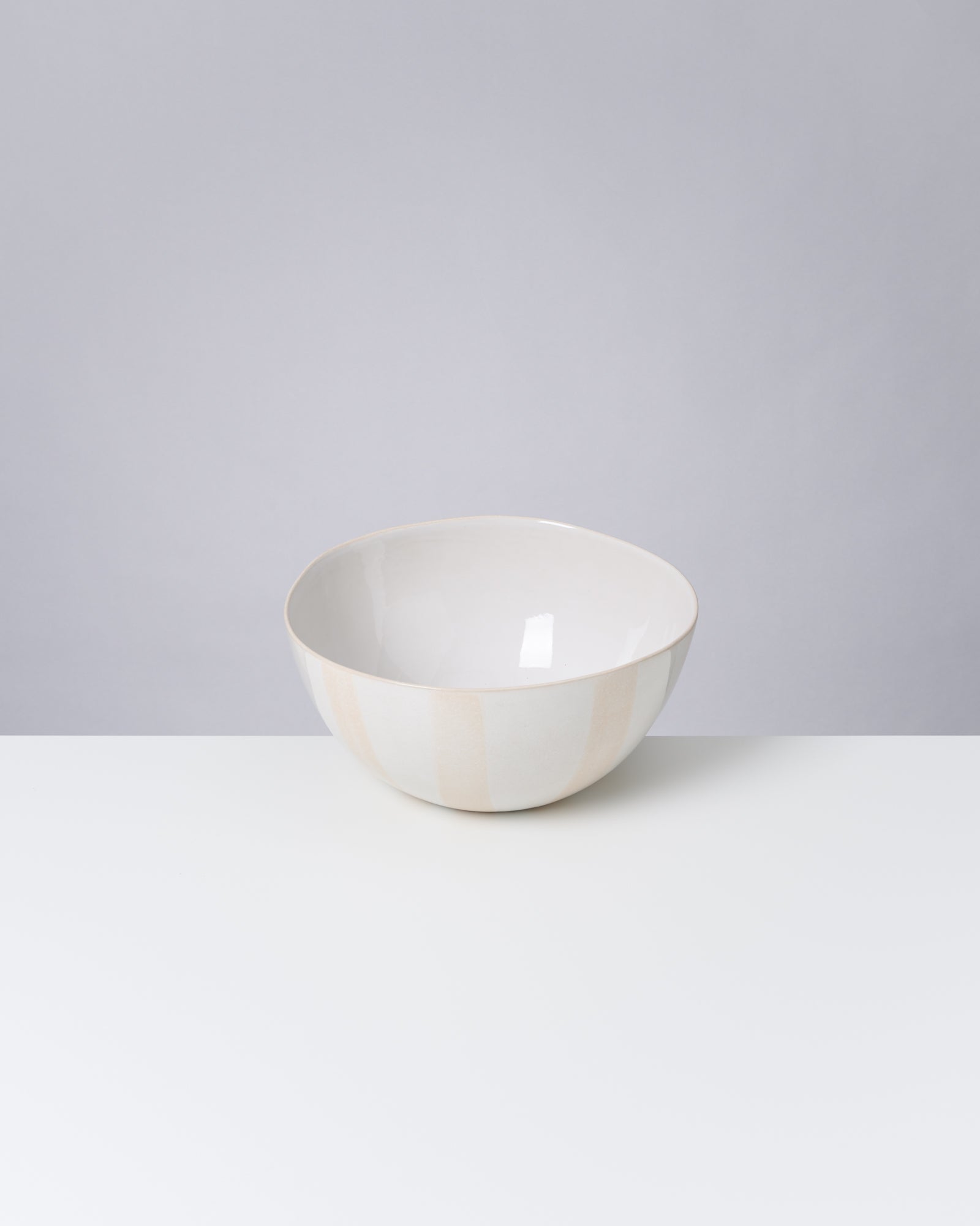 COSTEIRA - SERVINGBOWL SAND WHITE STRIPED