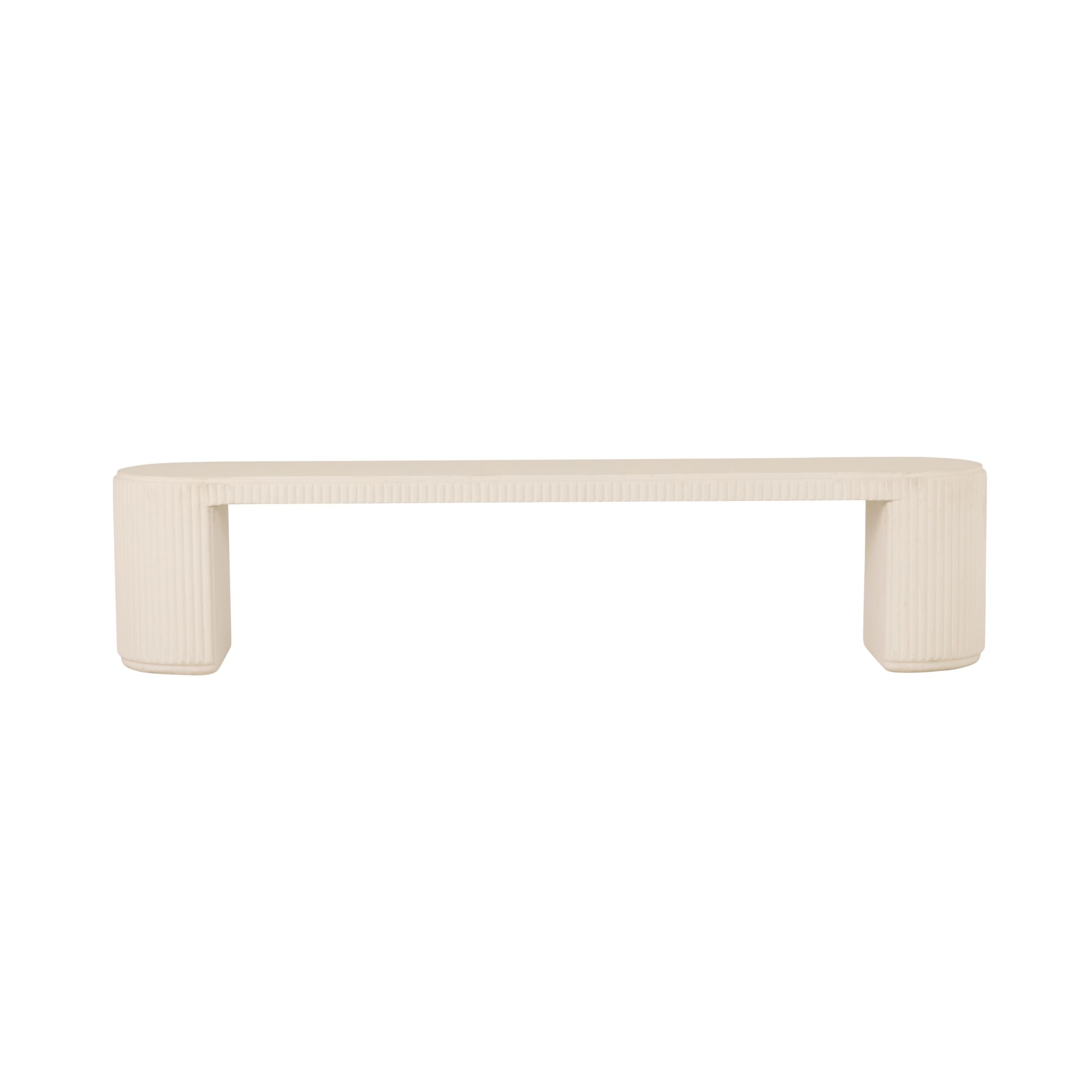 Ravello Ripple Bench 200cm Ivory Stone