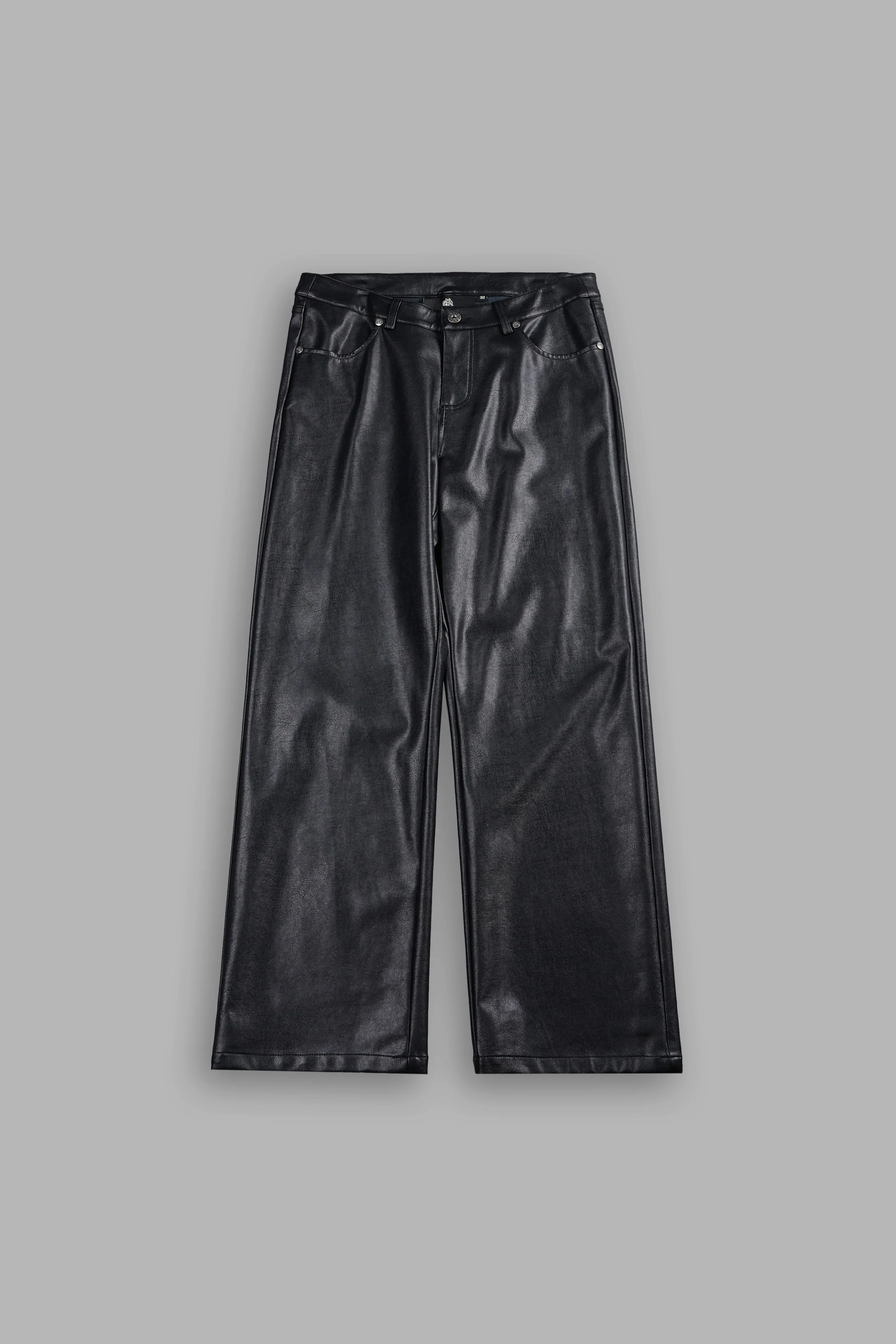 Wolf Pyramid Axel Low Rise Leather Pant In Black