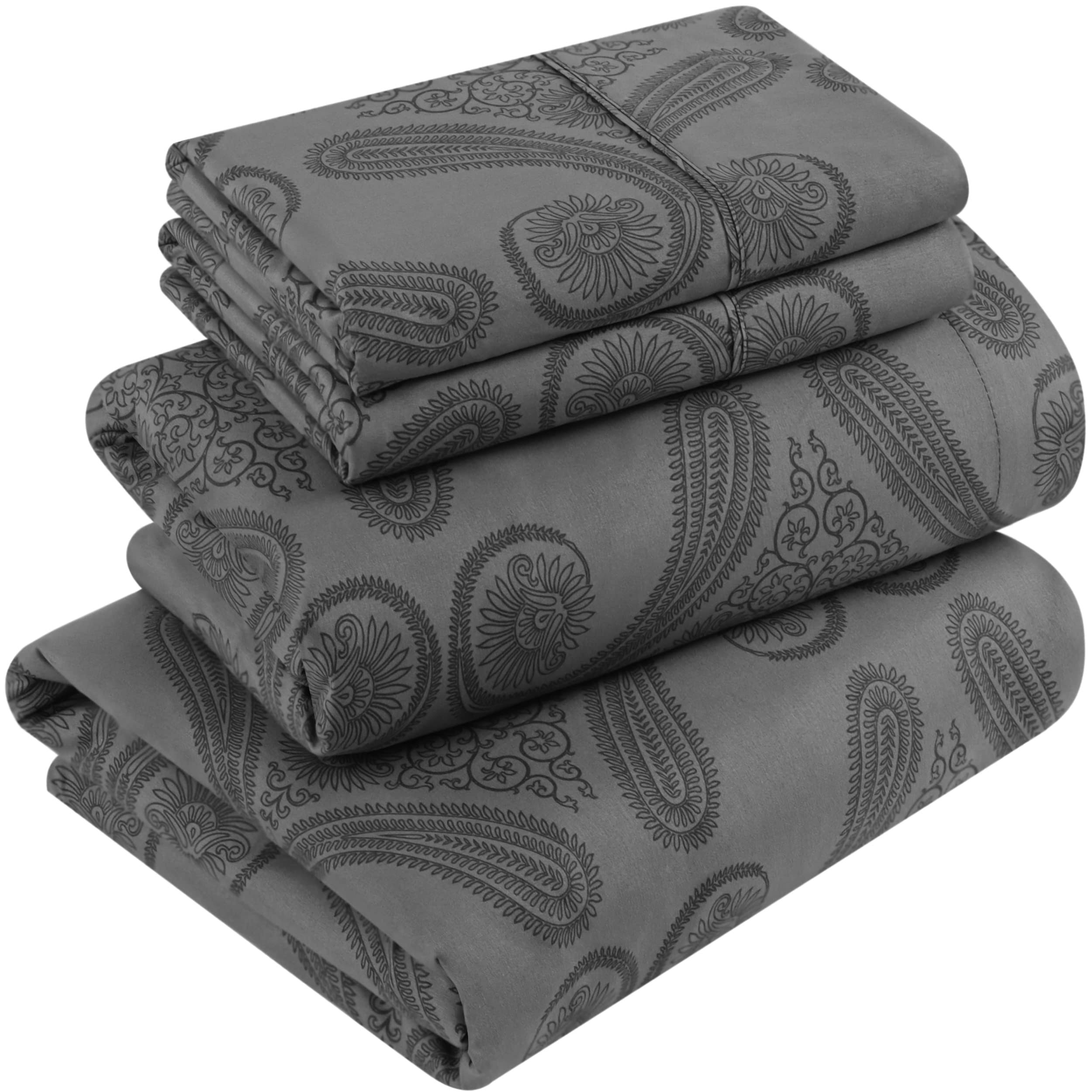 Utopia Bedding Queen Sheet Set, Soft Microfiber 4 Piece Bed Sheets with 15
