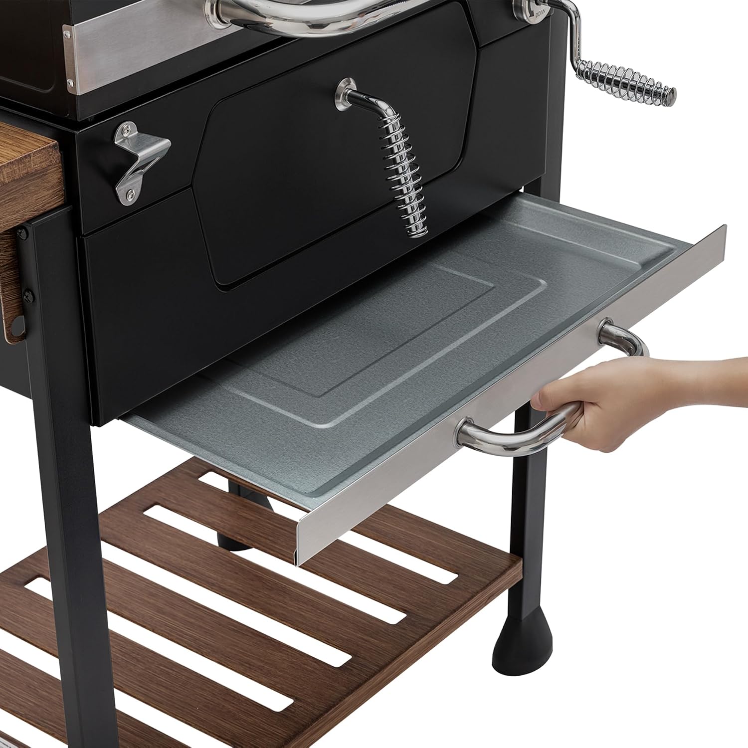 Royal Gourmet CD1824M 24-Inch Charcoal Grill, Folding Table, 490 SqIn