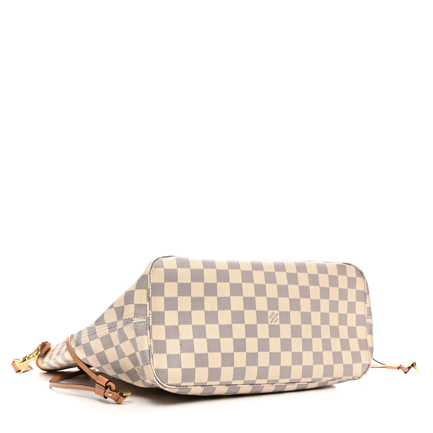 Damier Azur Braided Neverfull MM Orange