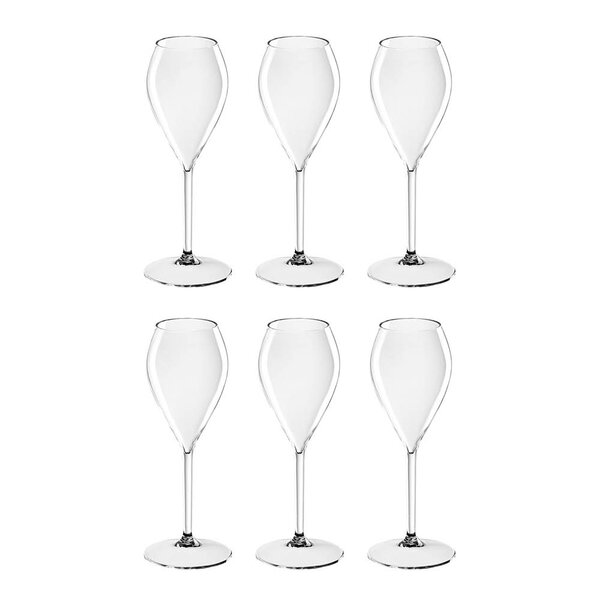 Lounge champagneglass 24 cl 6 stk tritanplast