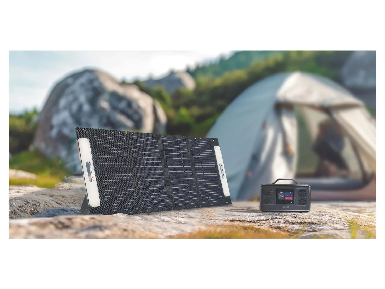 TRONIC Chargeur solaire pliable 100W