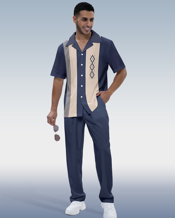 Chemise à manches courtes Suitmens pour homme, colorblock, référence 318
