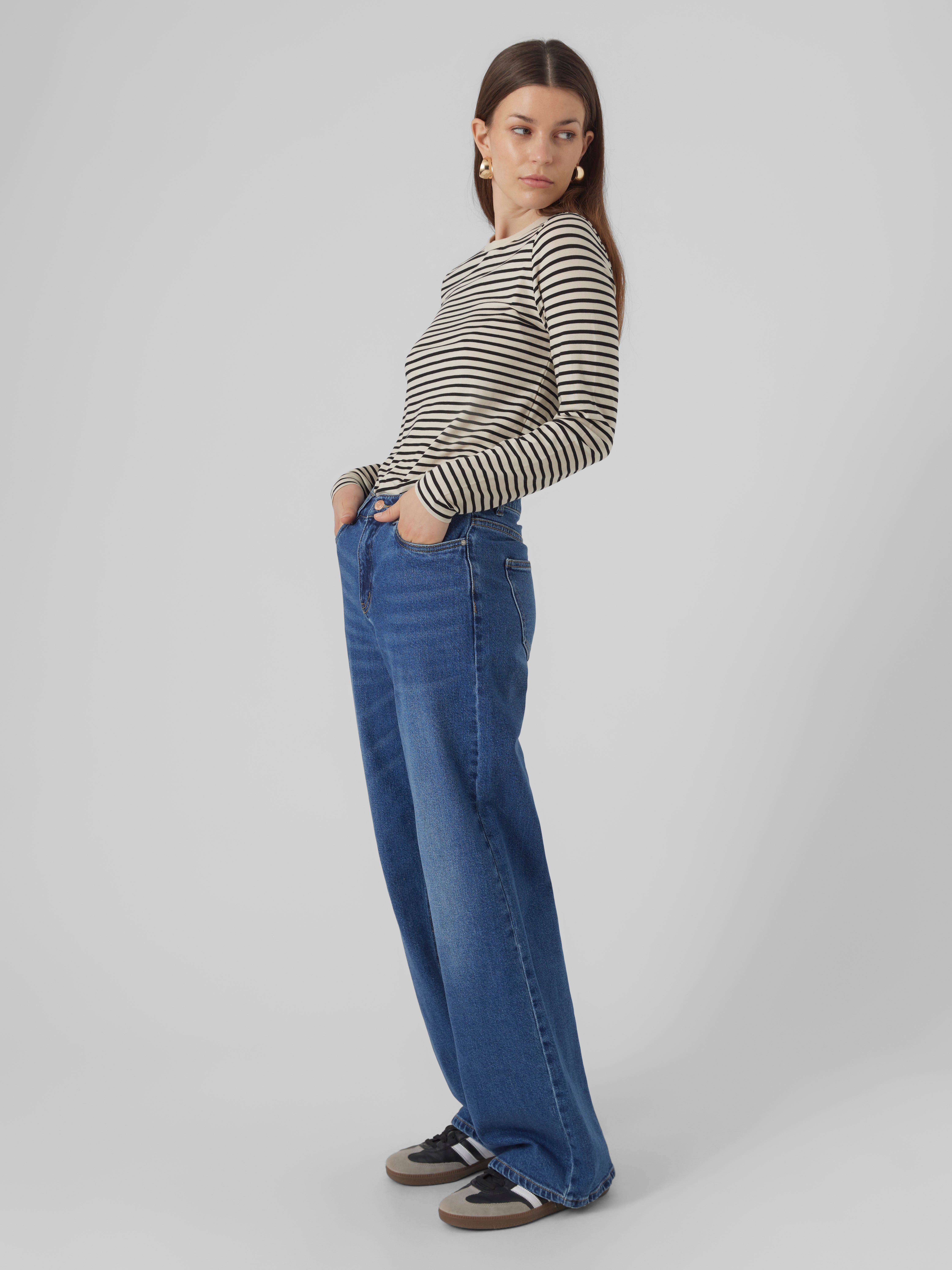 VERO MODA® VMFAITH Low rise Wide Leg Fit Jeans