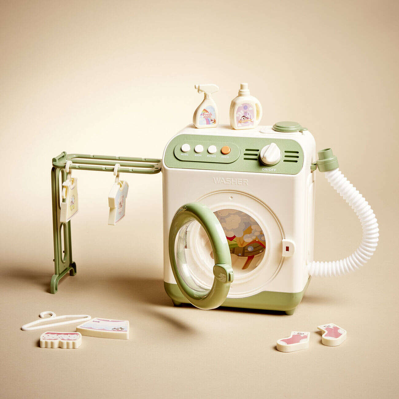 Jouet intéractif machine à laver enfant 15x11xH19cm