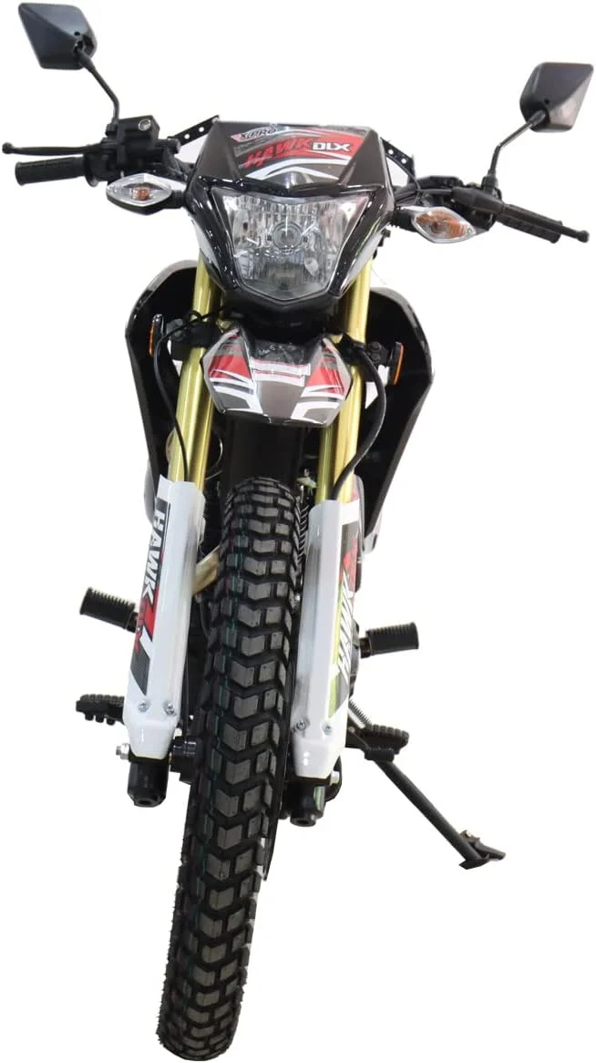 Brand New Hawk Dlx 250cc Dirt Bike, 5 Manual Transmission Electric/Kick Start, 21"/18" Wheels(Green) Image 8