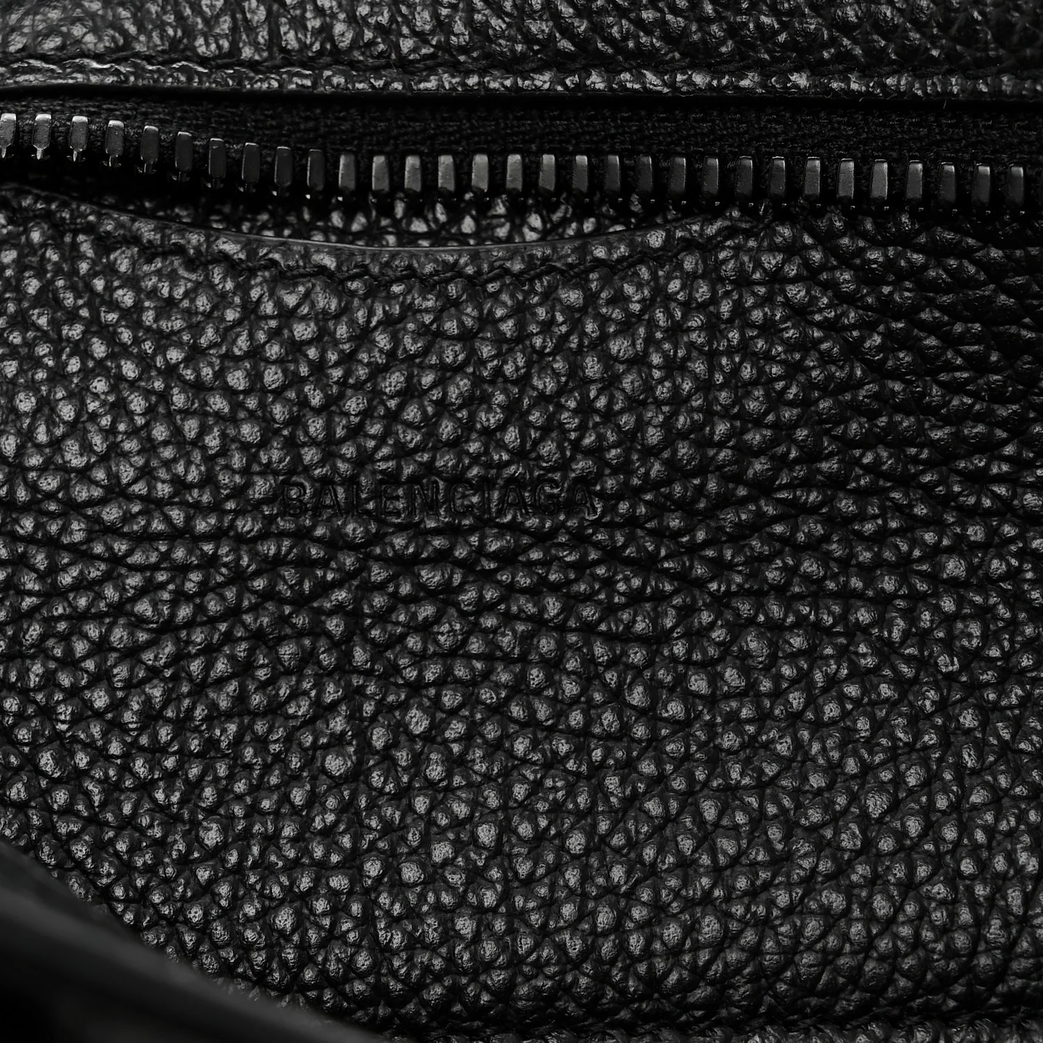 Grained Calfskin Neo Classic Black Hardware Nano City Crossbody Black