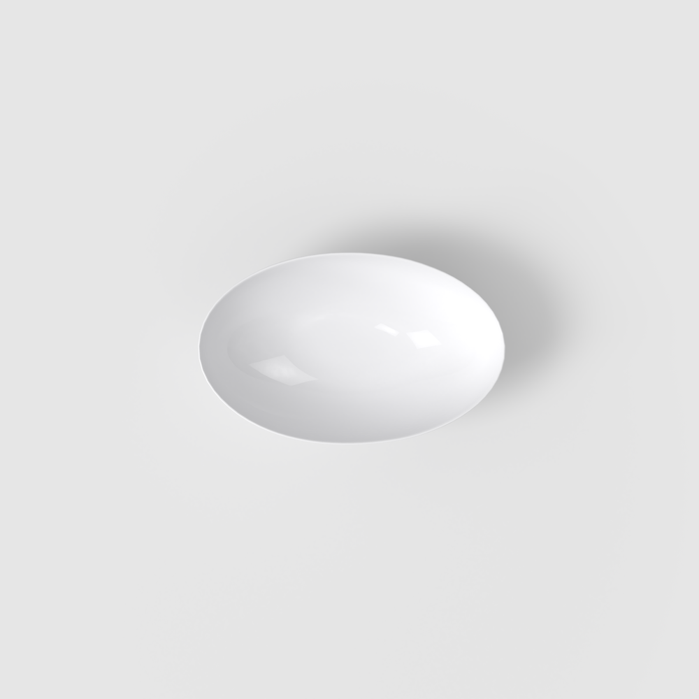Modern Grace Appetizer/ Dessert Bowl - White, 8.5 oz, Premium Bone Porcelain