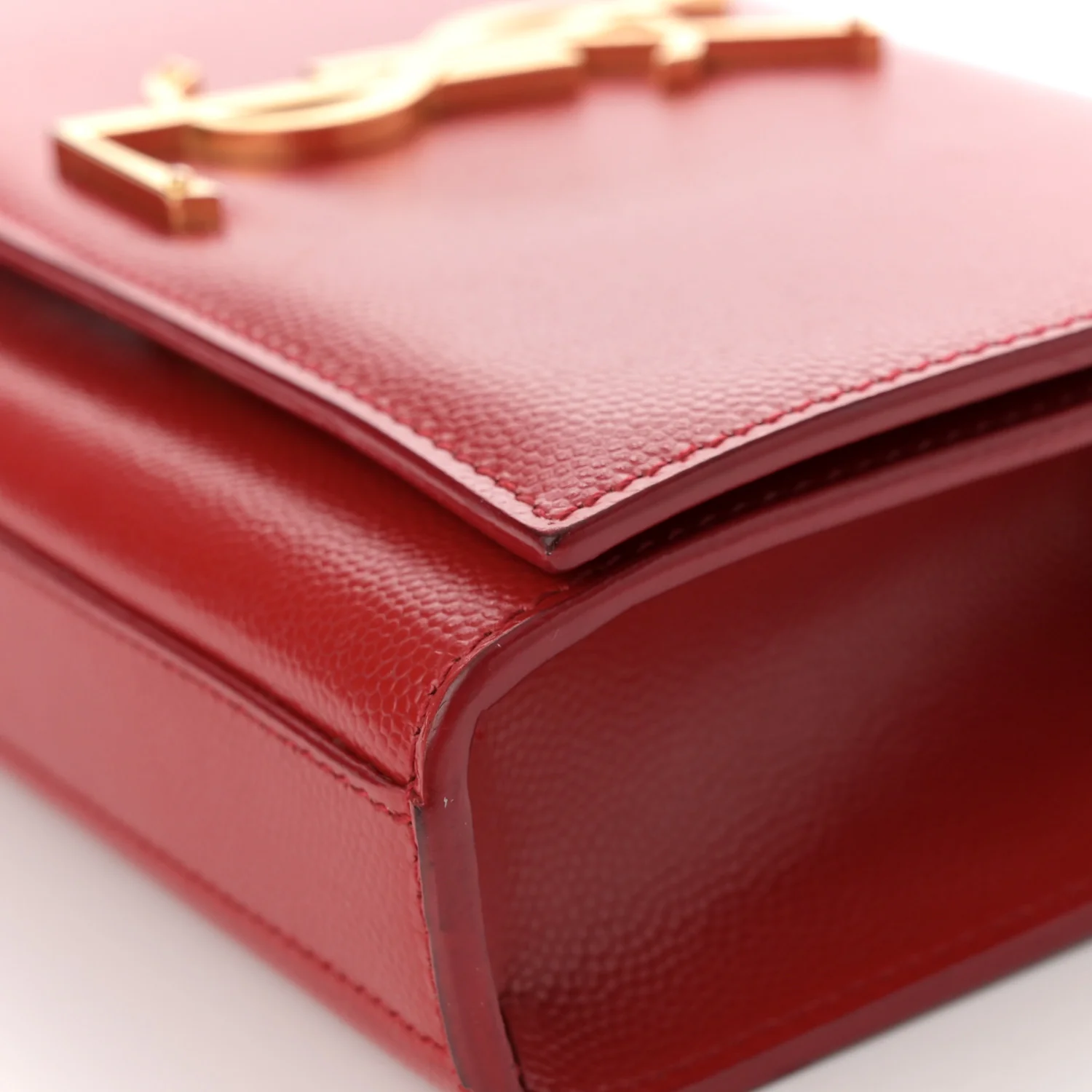Grain De Poudre Small Monogram Kate Satchel Red