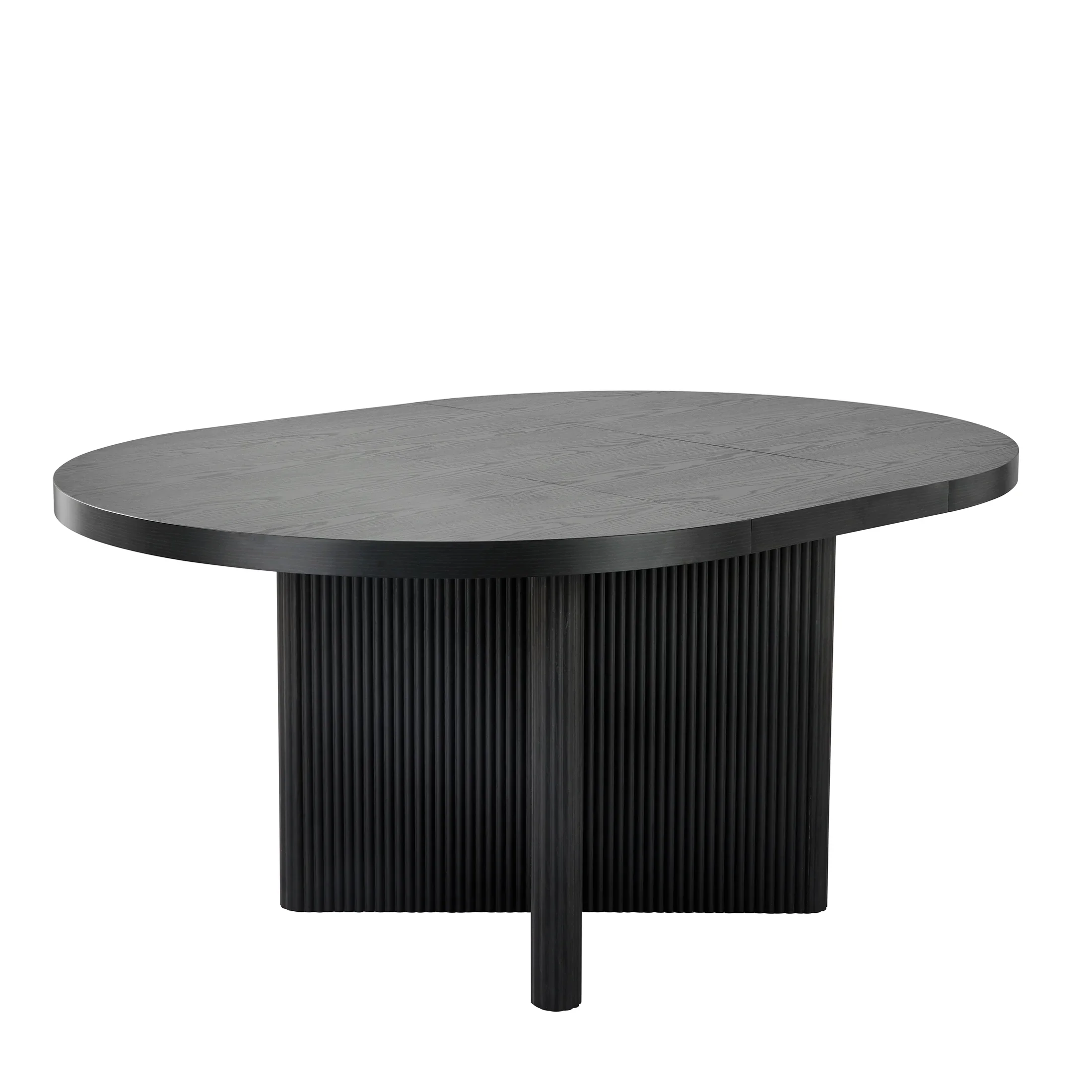 Better Homes & Gardens Lillian Fluted Round Expandable Dining Table for Kitchen, Natural Pine