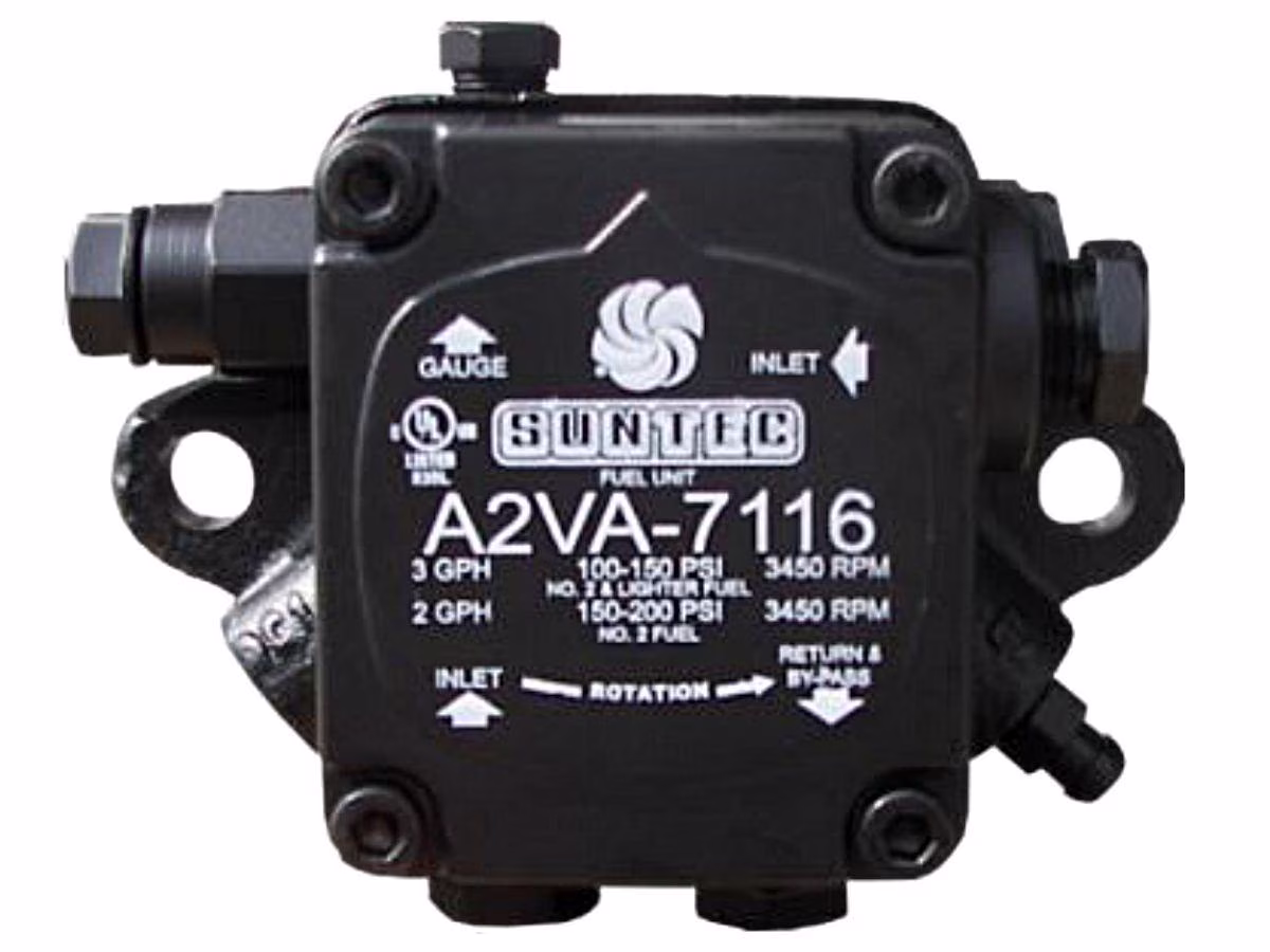 A2VA-7116 Single Stage Oil Pump, 3 GPH, 100 PSI, 4.2 lbs, Black