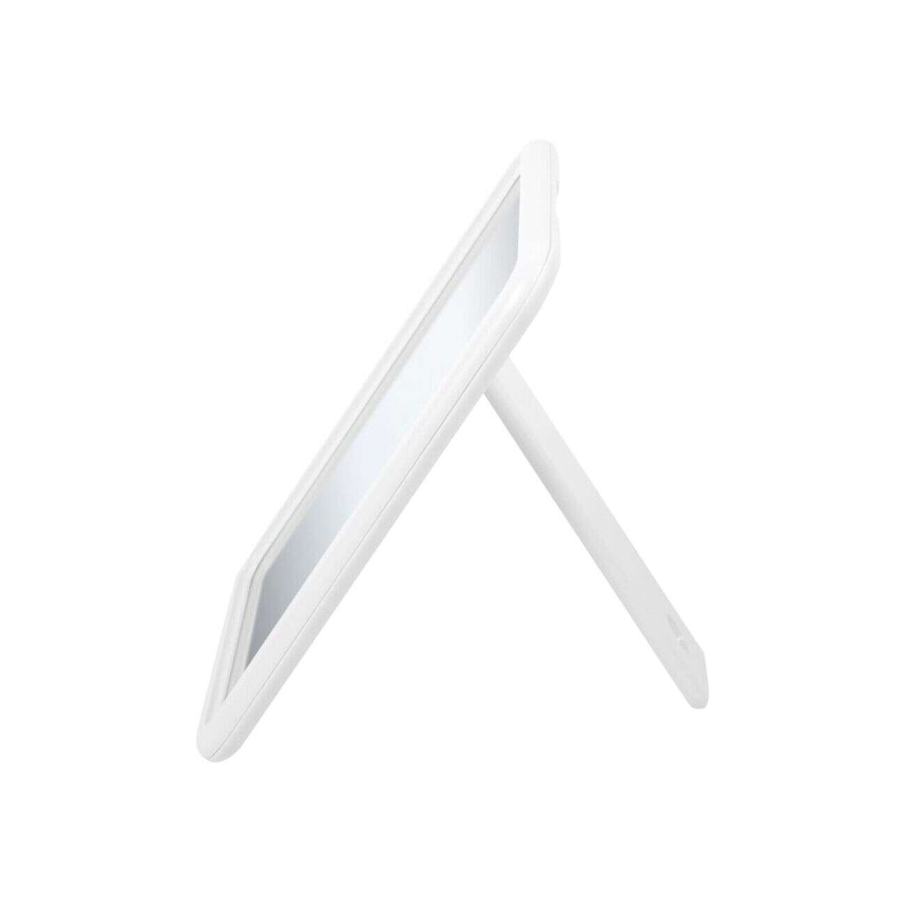 Miroir carré bord blanc 13,5x18,5cm