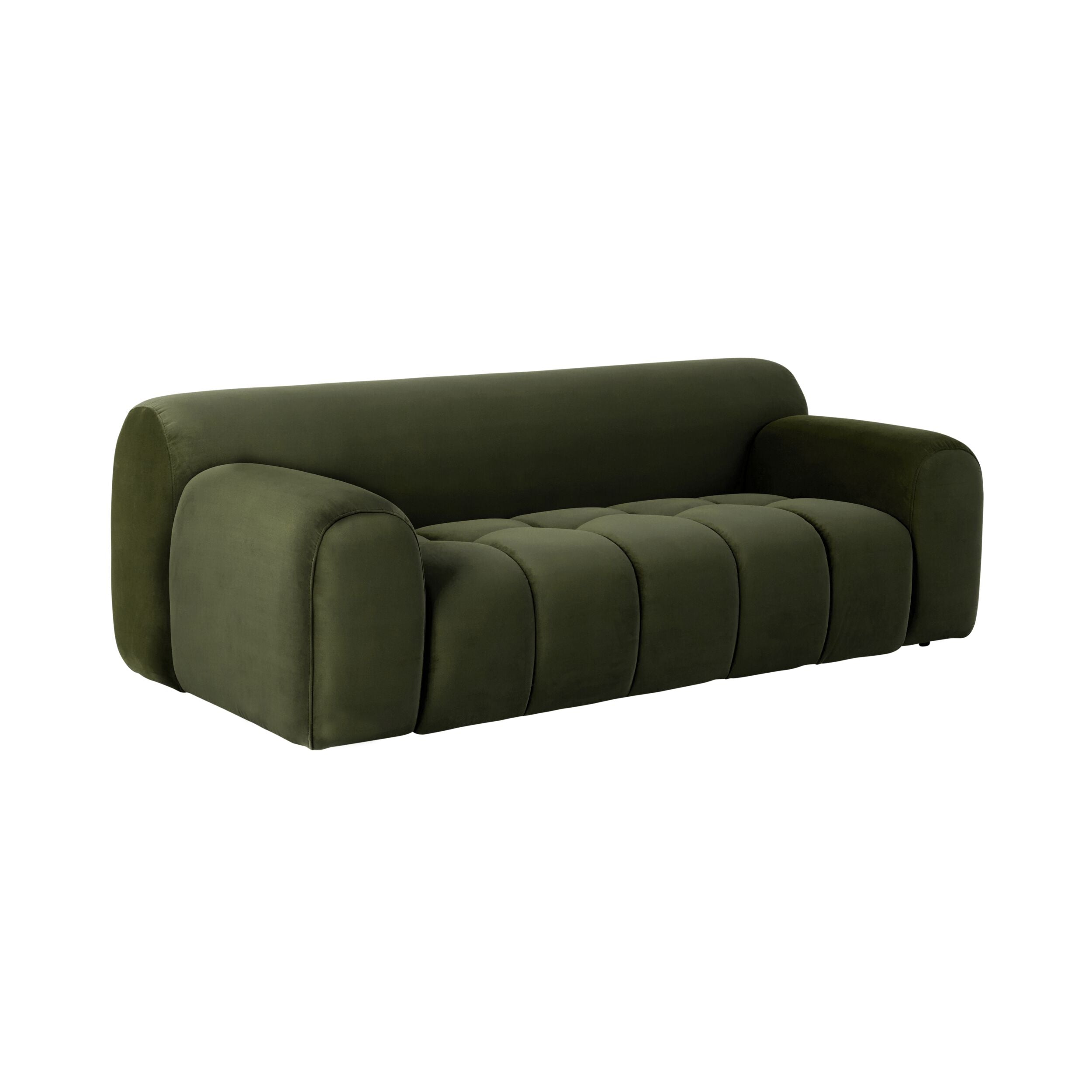Alexis 2 Seater Velvet Sofa Eucalyptus