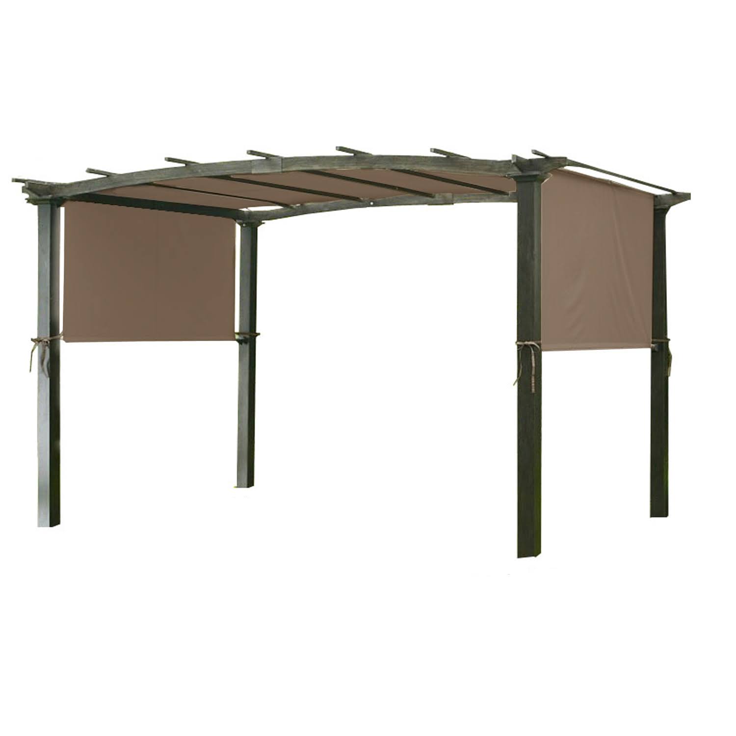 Garden Winds Universal Replacement Canopy for Pergola Structures Nutmeg