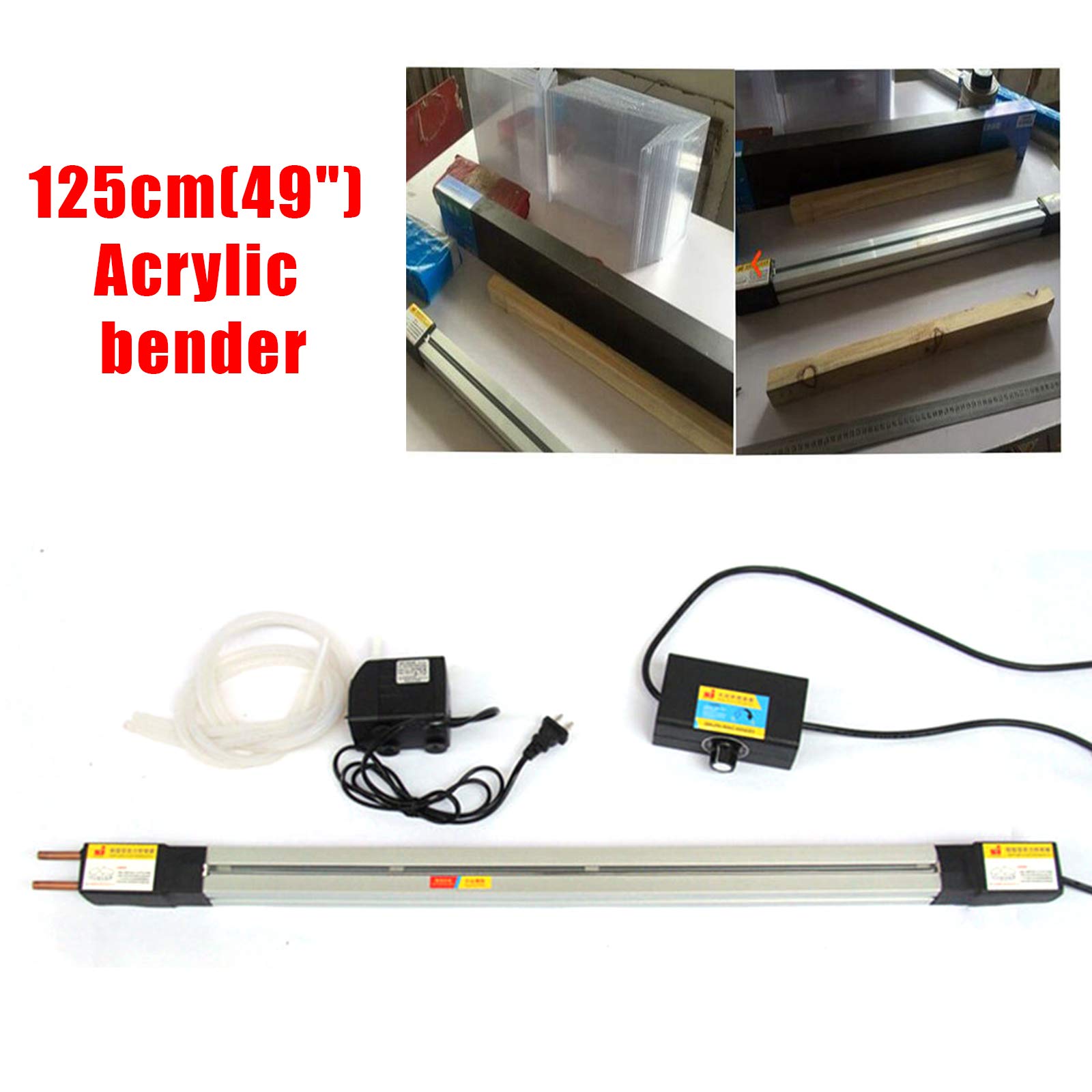 Acrylic PVC Plastic Bender, 110V Plastic Sheet Bender(49.2 Inch) | Acrylic PVC Plastic Bender, Acrylic Heat Bending Machine, Manual Strips Heater with Bracket