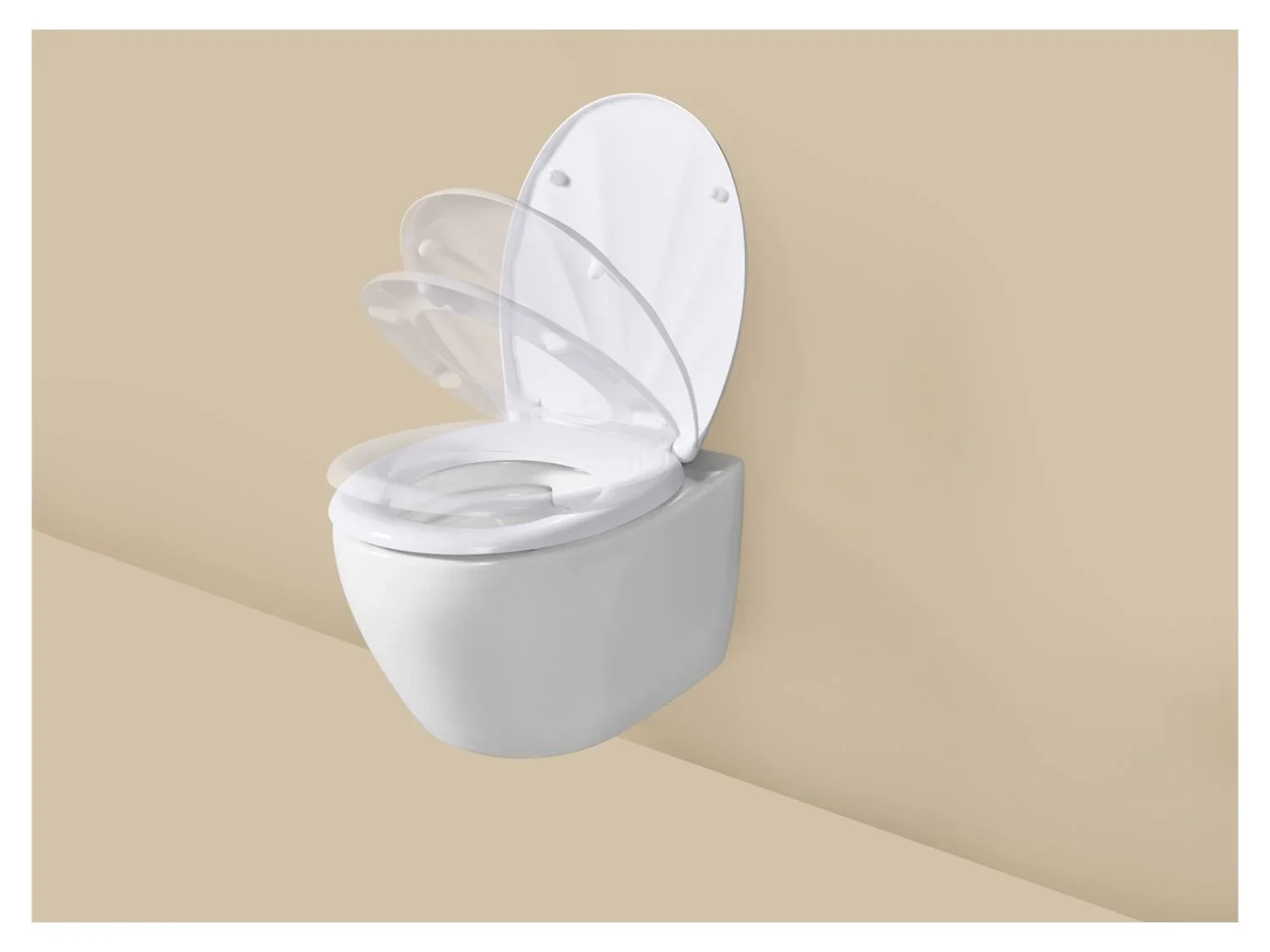 LIVARNO Abattant WC en Duroplast, avec fermeture en douceur
