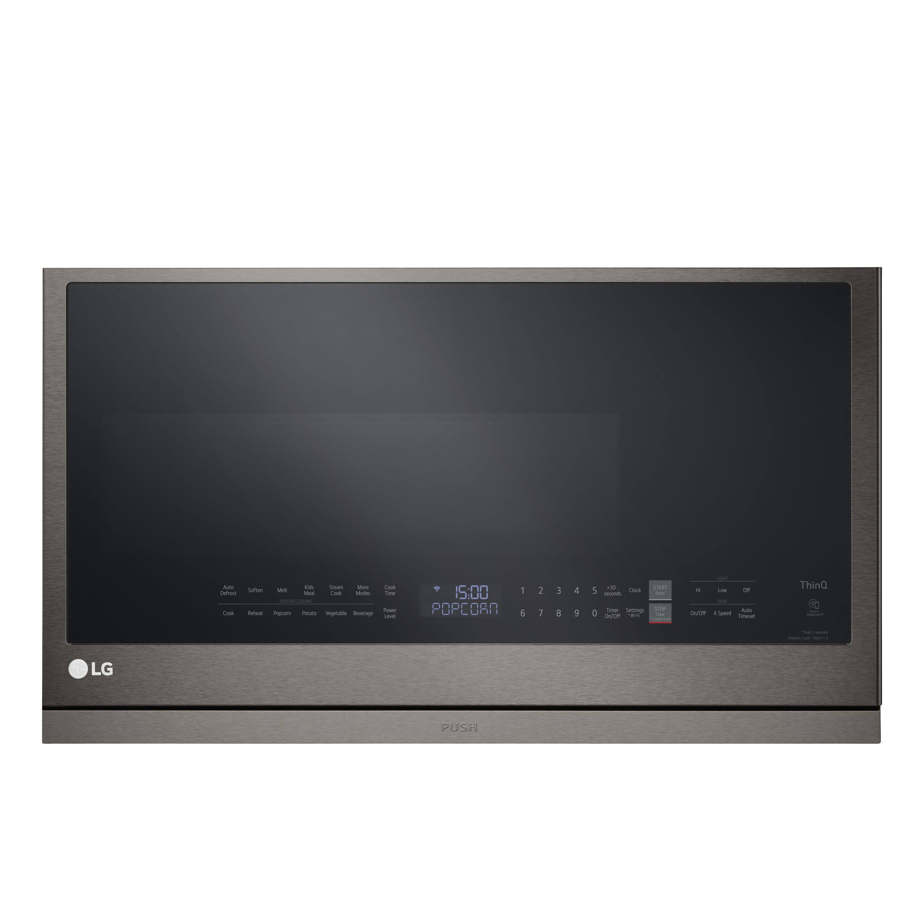 LG 2.1 Cu. ft. Black Stainless Over-The-Range Microwave