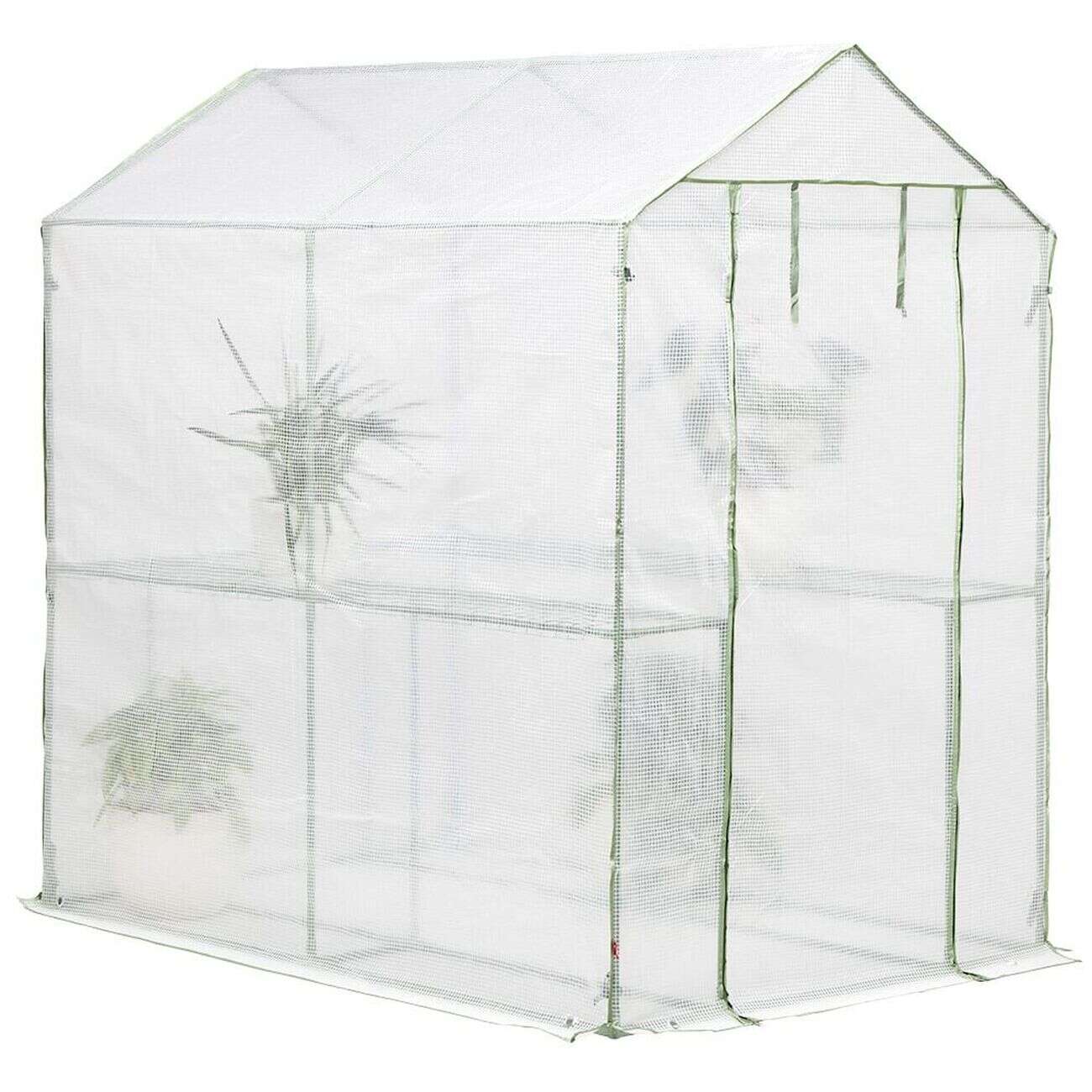 Serre de jardin métal vert 190x125xH190cm 2,37m²