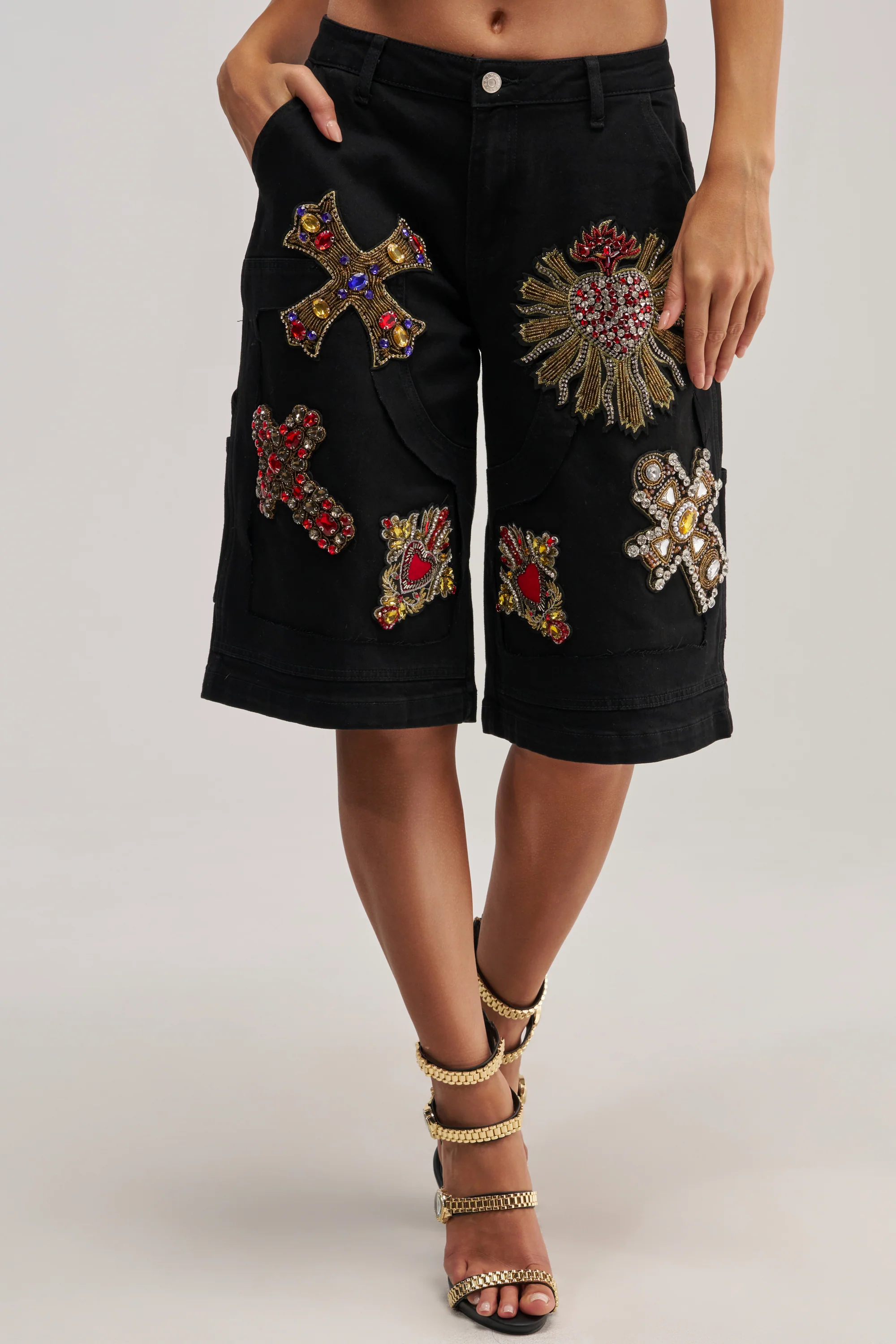 WILD AND FREE DENIM SHORTS - Akira Store