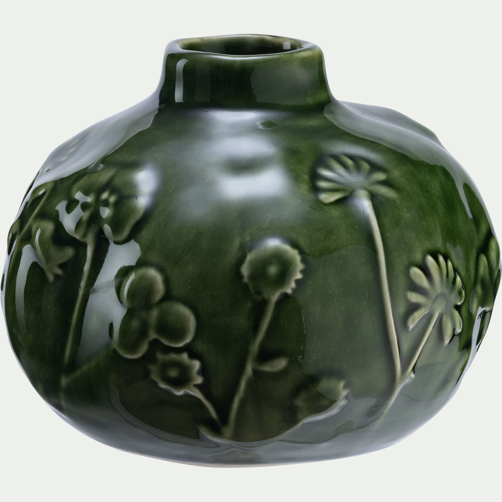 USSEL - Vase en dolomite H21cm - vert