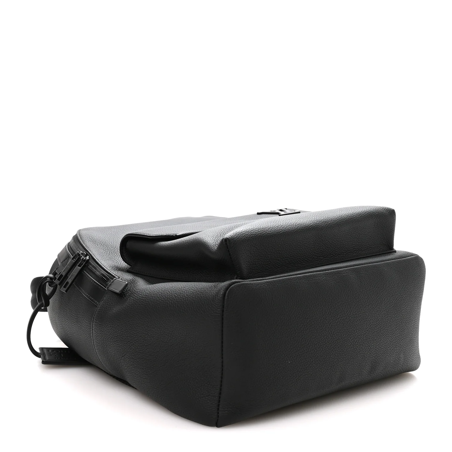 Grained Calfskin Aerogram Takeoff Backpack Black