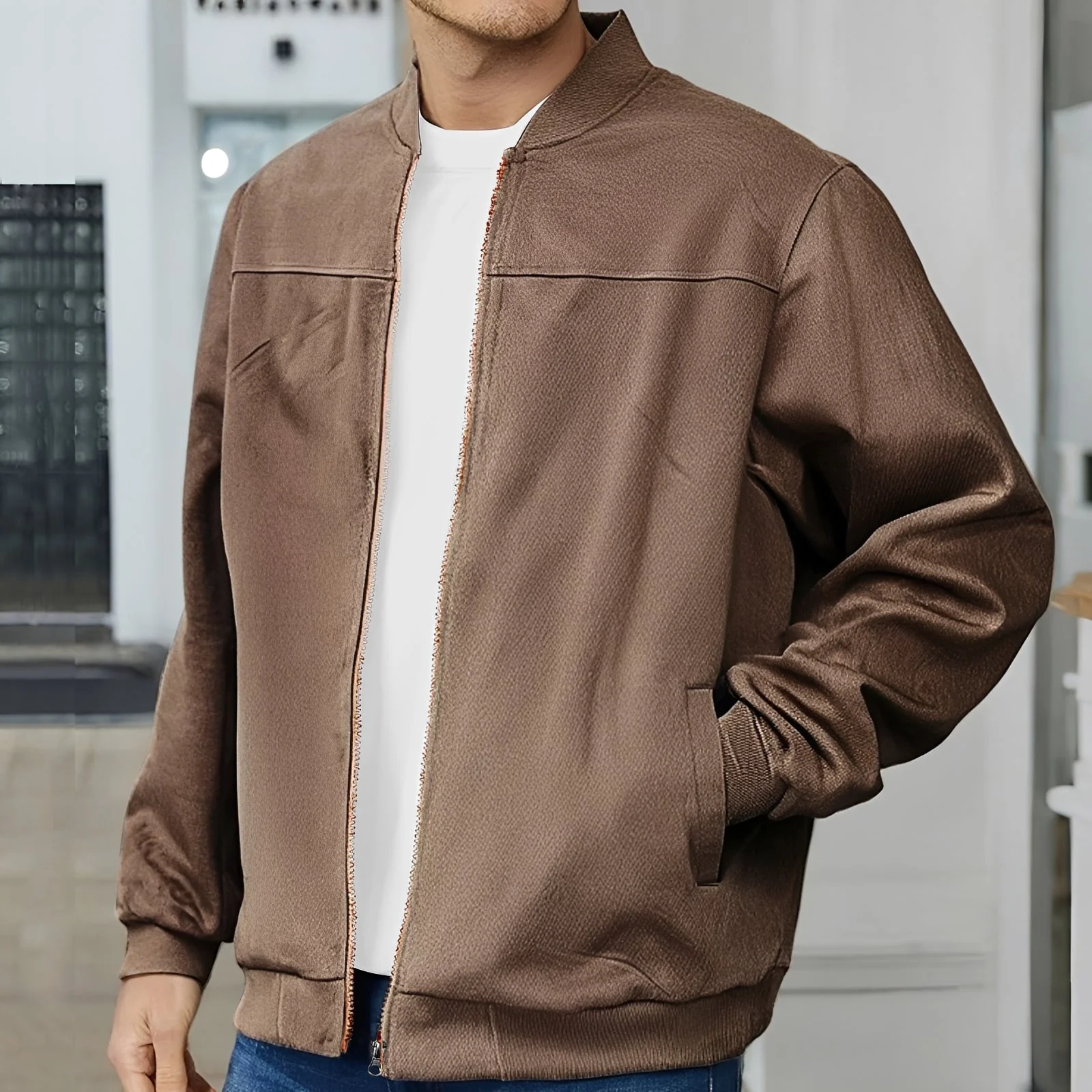 Aiden – Blouson bomber pour homme – style décontracté