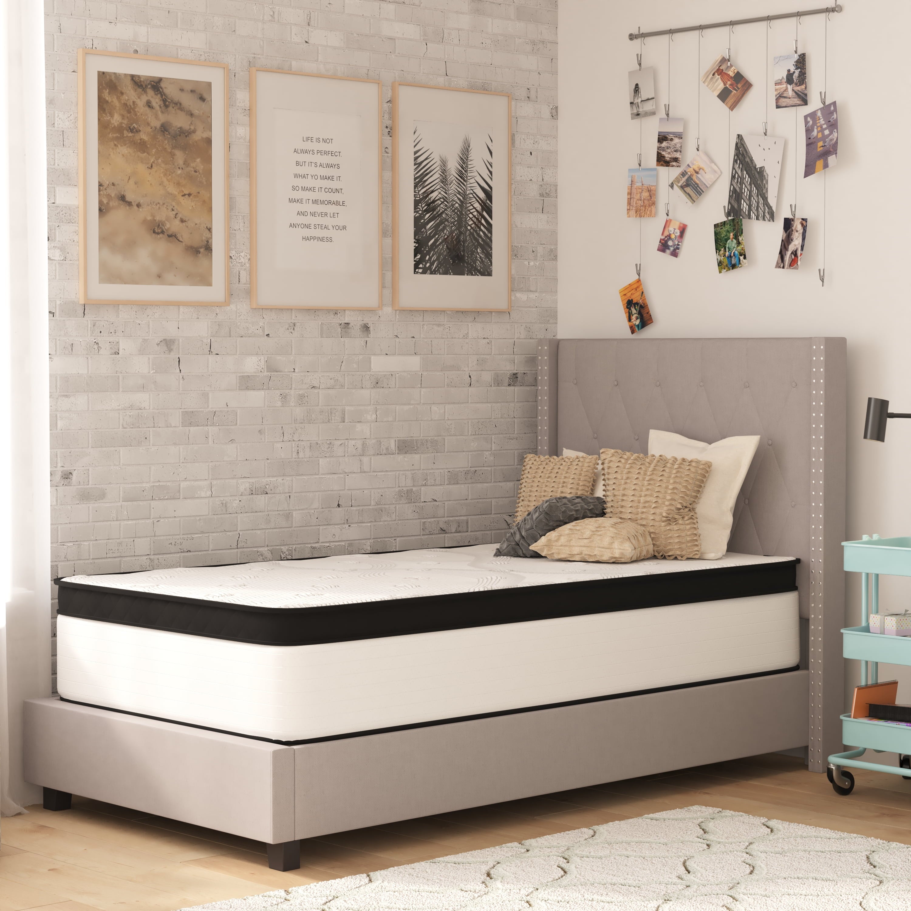 Furniture Capri Comfortable Sleep 12 Extra Firm Hybrid Pocket Spring Mattress. Twin