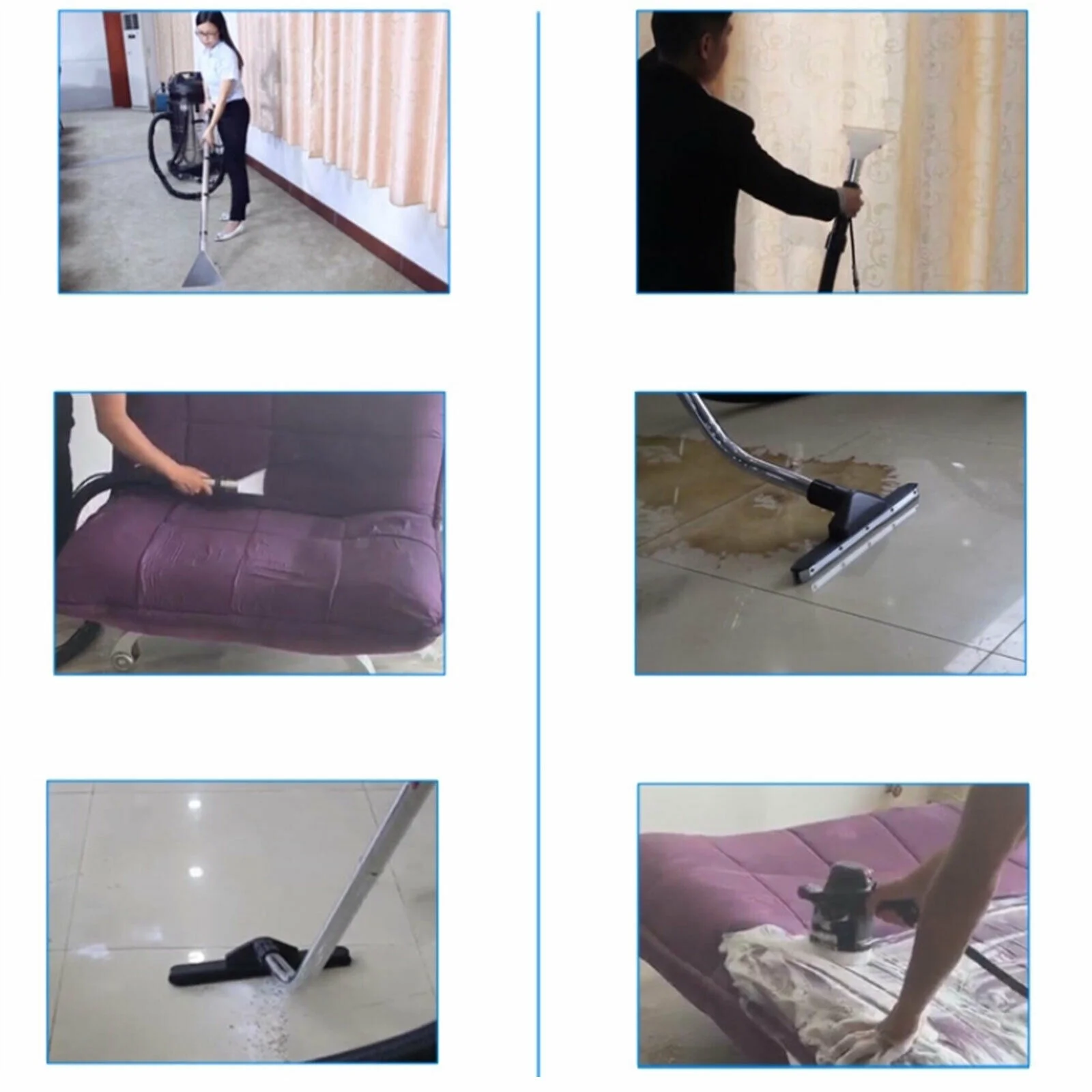 60 L Commercial Carpet Cleaner Extractor 3 in 1 Cleaning Machine Vacuum Cleaner