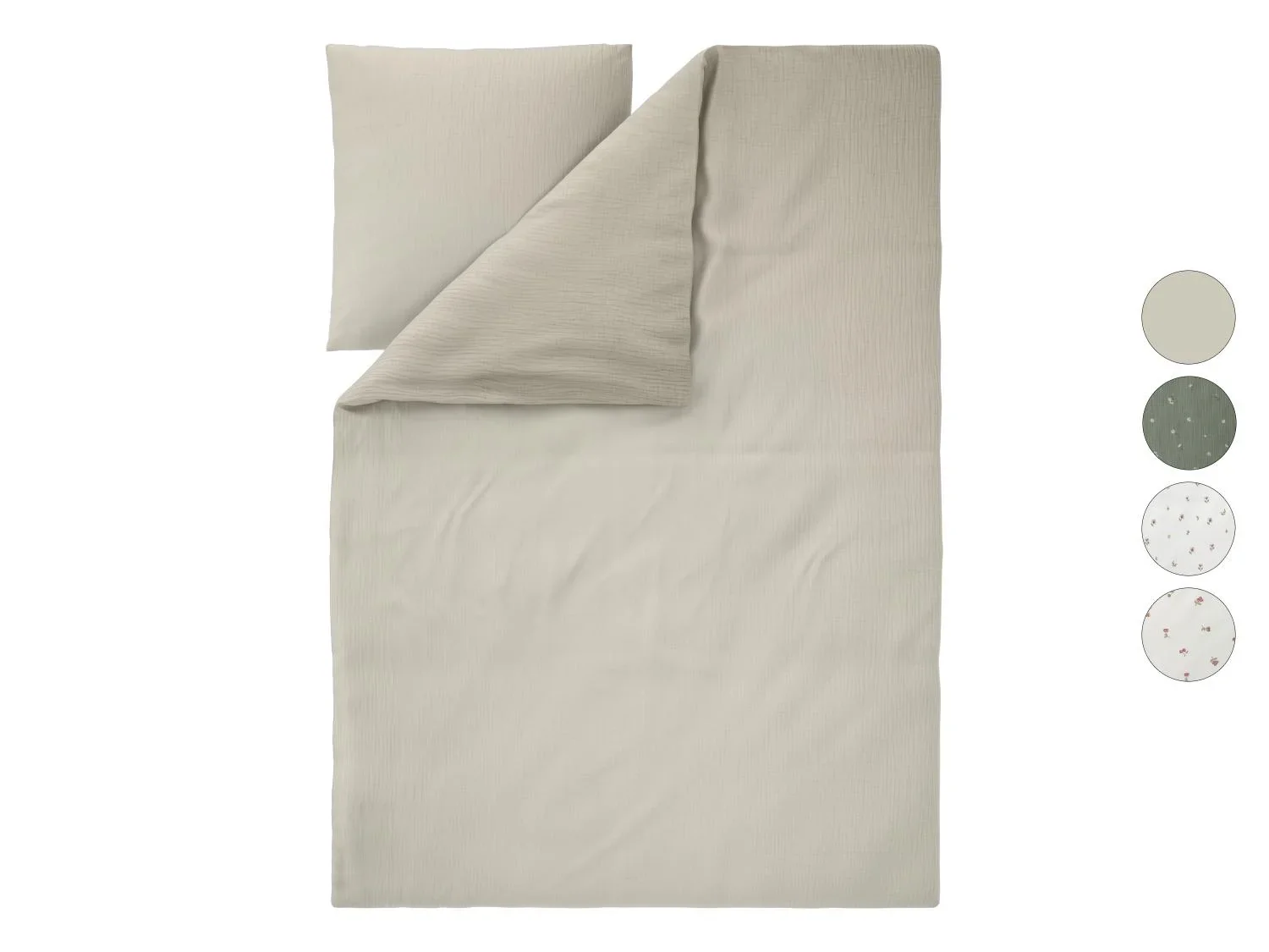 LIVARNO Parure de lit en mousseline, 140 x 200 cm