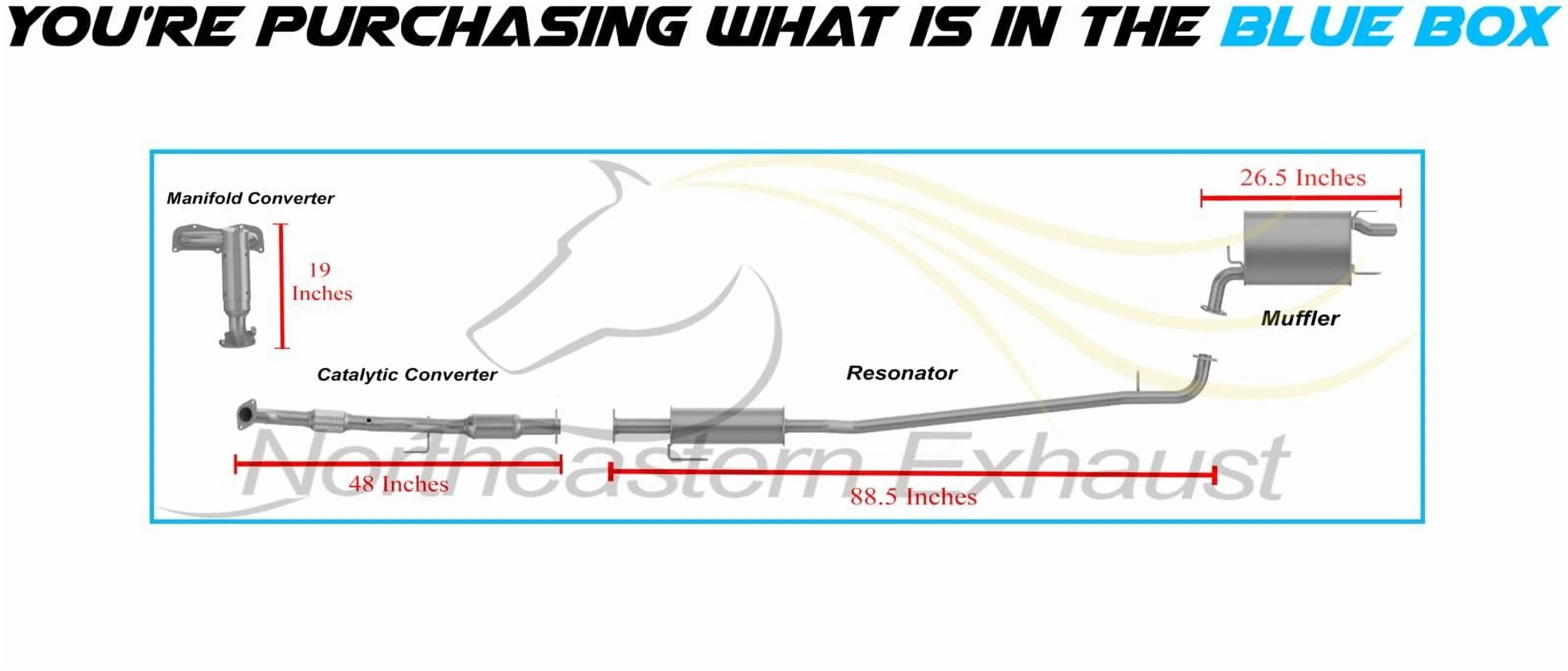 Complete Exhaust System Fits 2007 - 2009 Toyota Camry 2.4 L with EPA - Approved