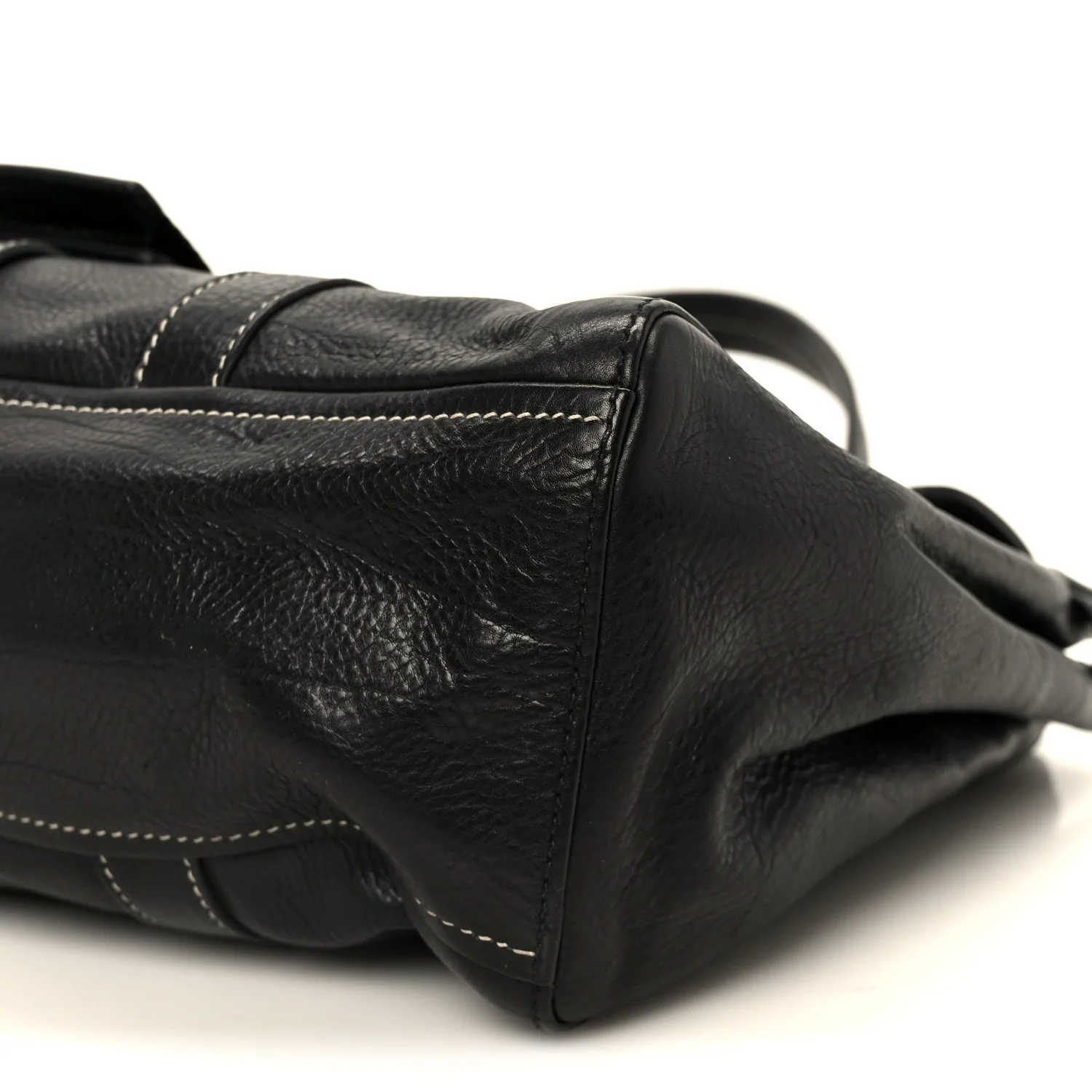 Calf Pocket Shoulder Bag Black