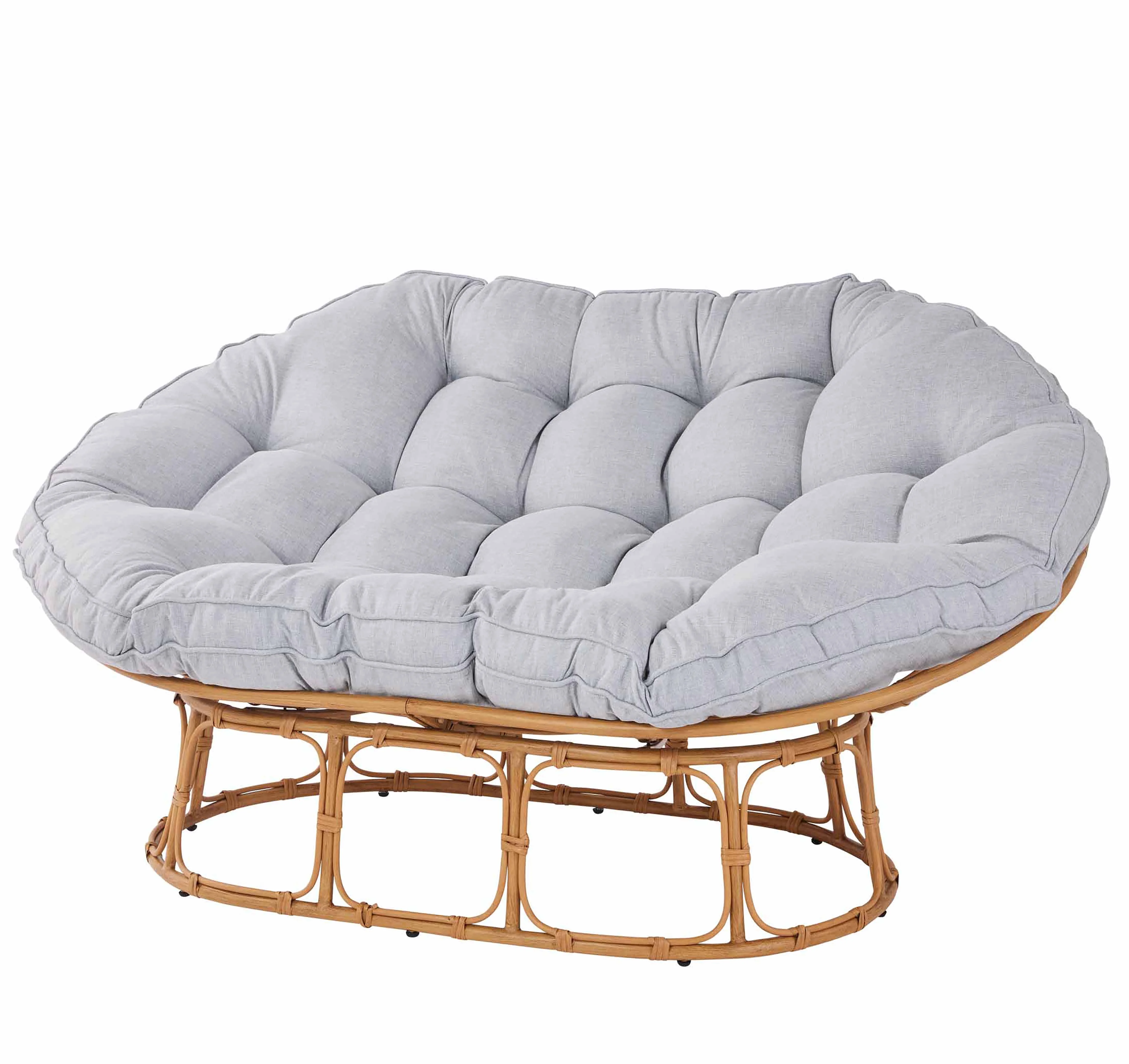 Double Papasan Accent Chair, Cream Boucle(Cream Boucle) - Image 8