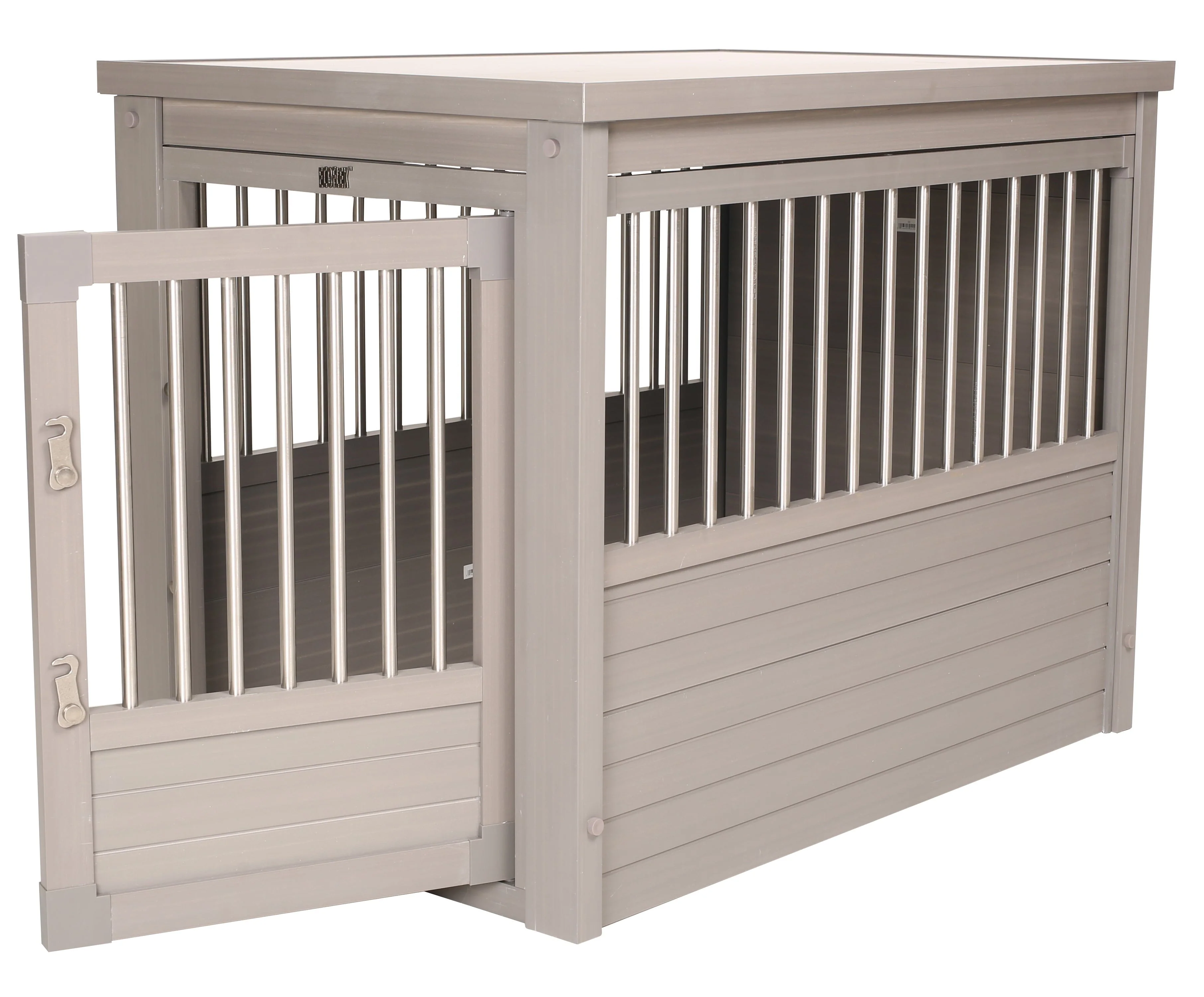 Dog Crate End Table Grey Large(L)