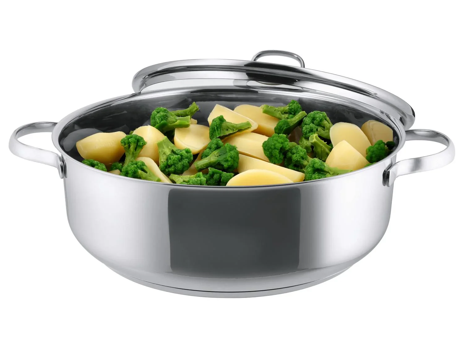 SILVERCREST Casserole en acier inoxydable,  28 cm