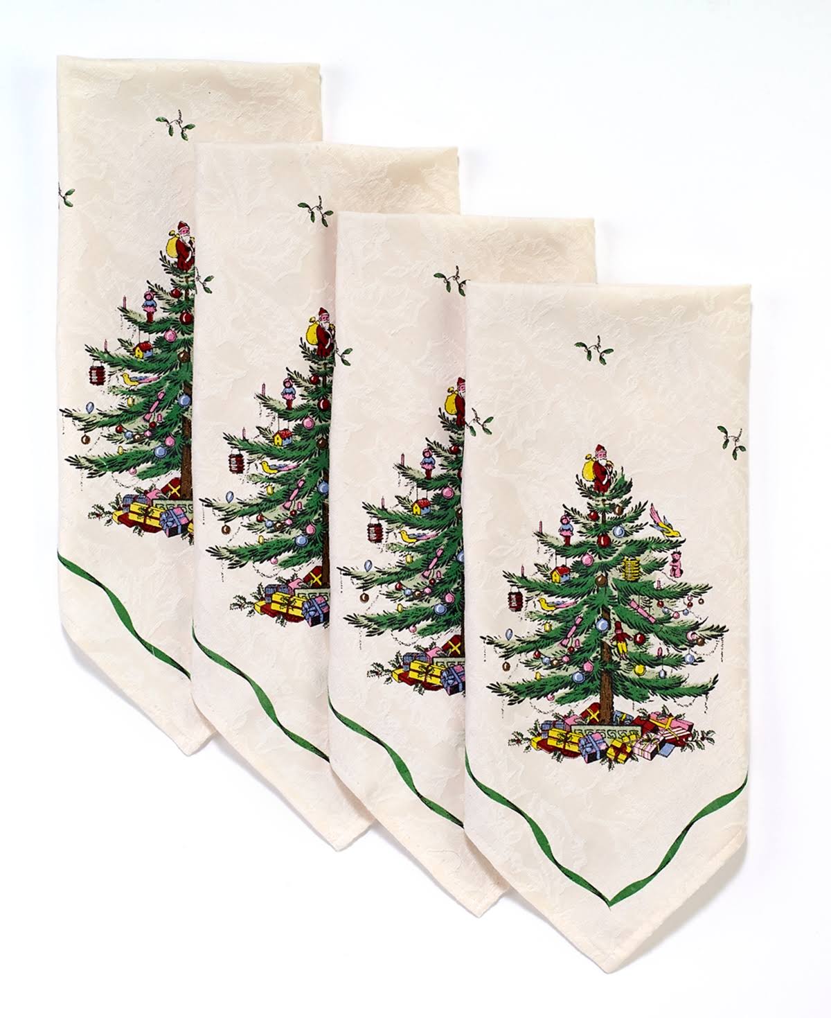 Spode Christmas Tree Napkins Set of 4