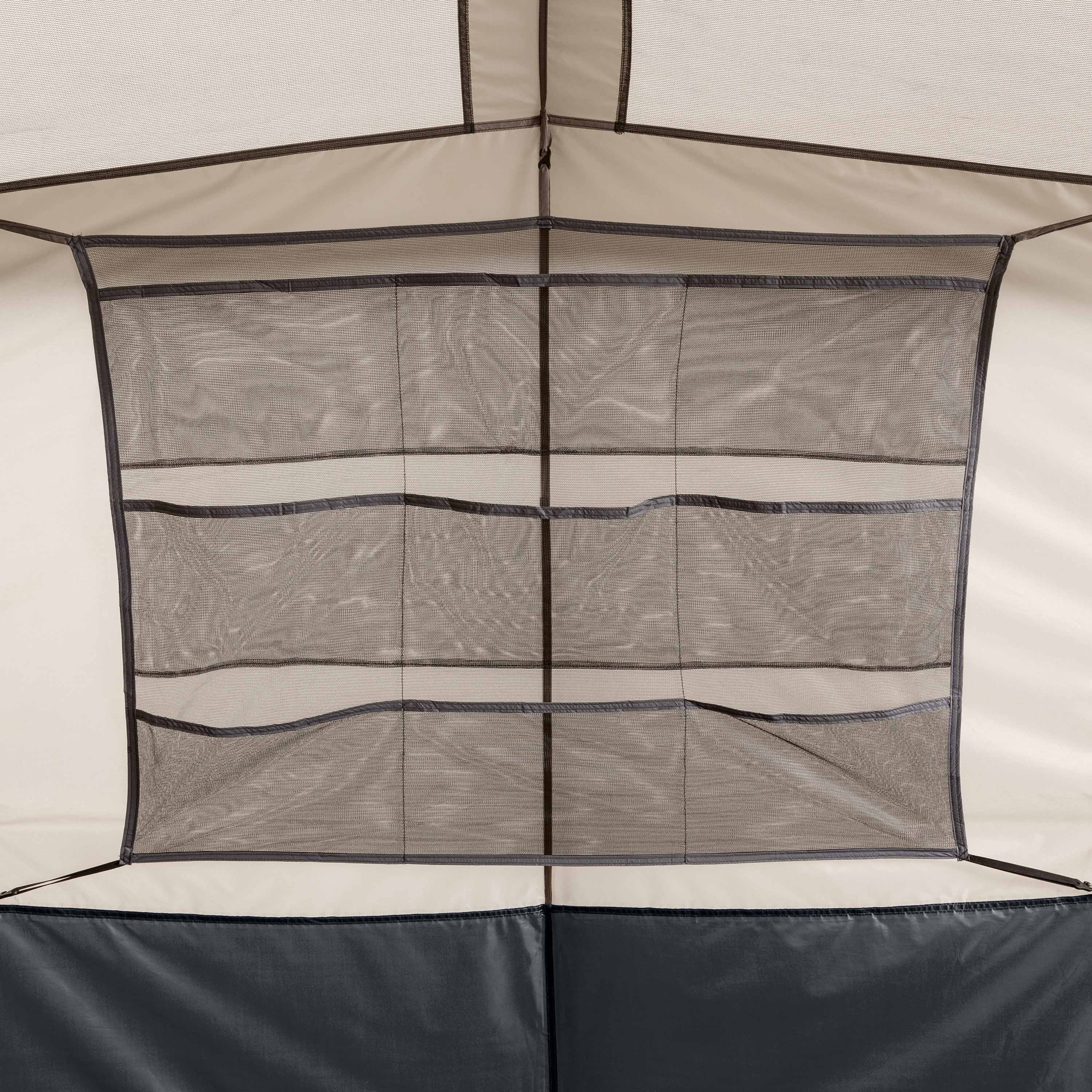 Ozark Trail 10 - Person Instant Cabin Tent - 2 - Room Family Camping Tent with Rainfly