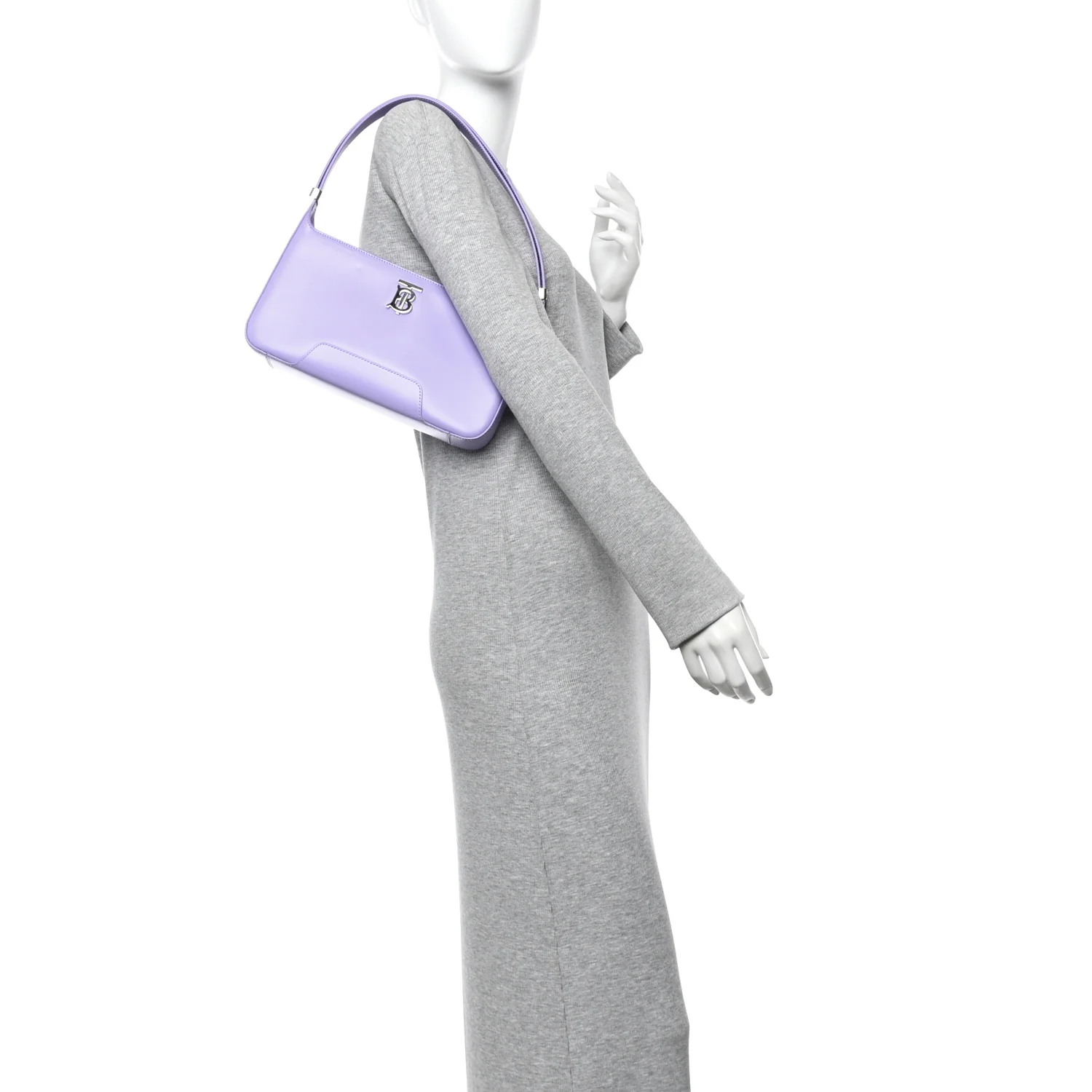 Smooth Calfskin TB Shoulder Bag Soft Violet