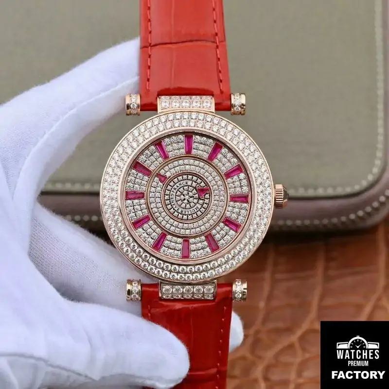 Franck Muller Double Mystery DM42D2RCD GS Factory Rose Gold Diamond Dial
