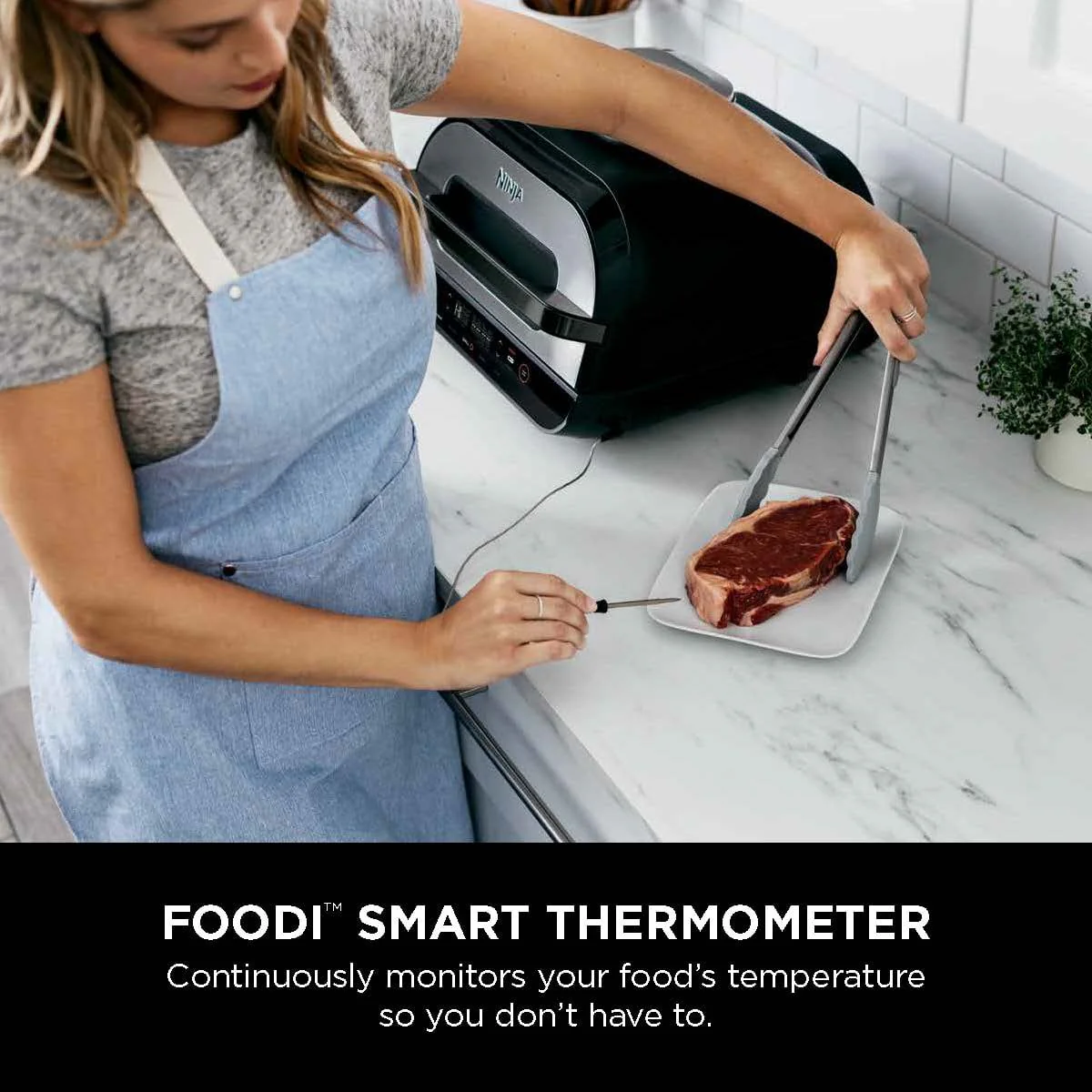 Foodi Smart XL 4-in-1 Indoor Grill with 4-Quart Air Fryer, Roast, Bake, and Smart Cook System, FG550 - Image 6