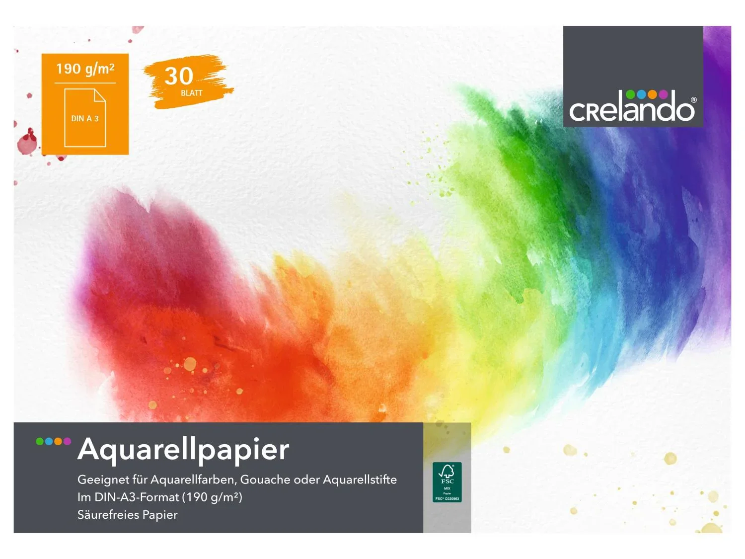 crelando Papier aquarelle ou bloc  dessin