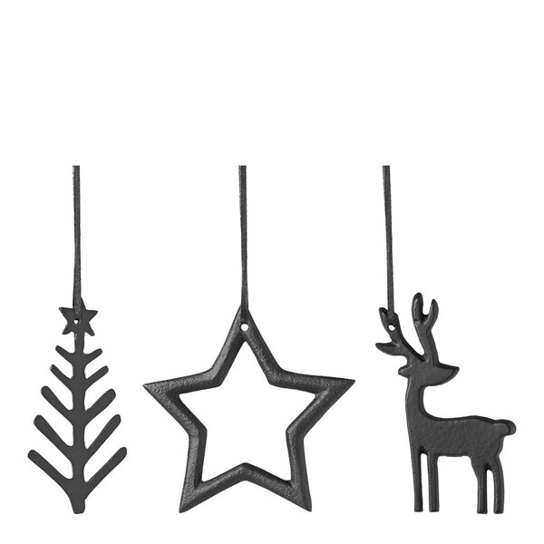 Christmas Chic Decor ornament 3 stk