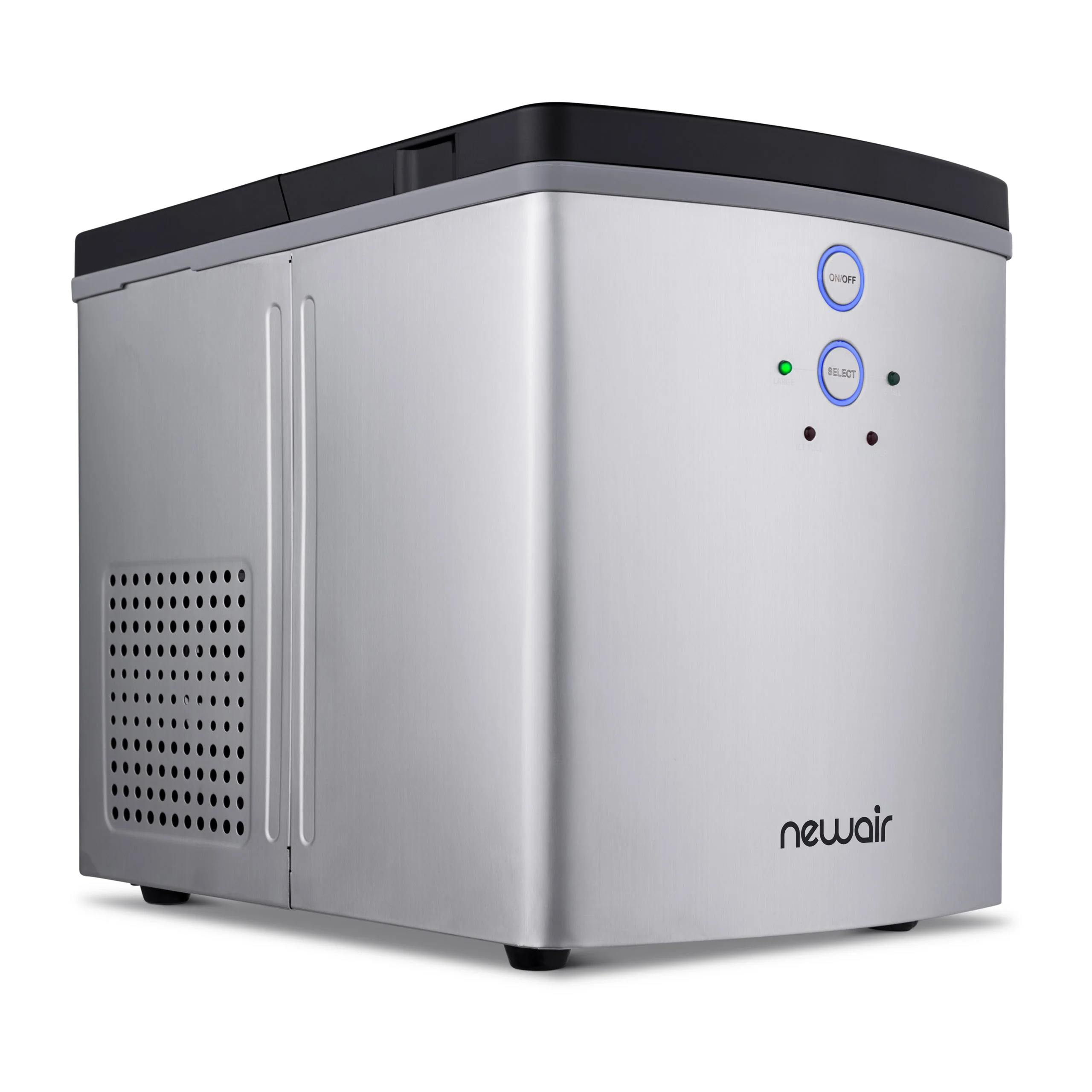 Newair Countertop Ice Maker. Bullet Ice, 33 lbs/day - Black