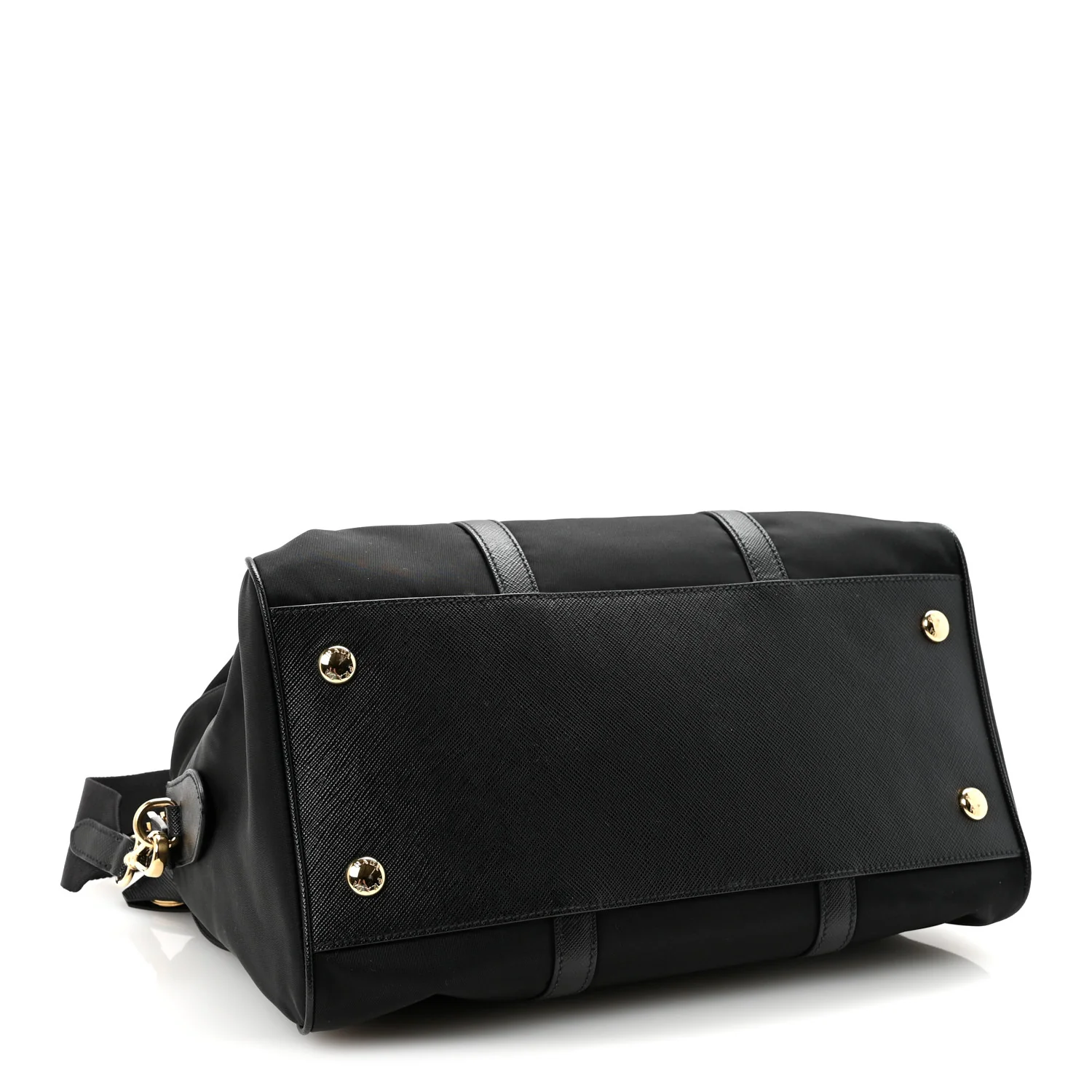 Re-Nylon Saffiano Medium Re-Edition 1978 Top Handle Bag Black